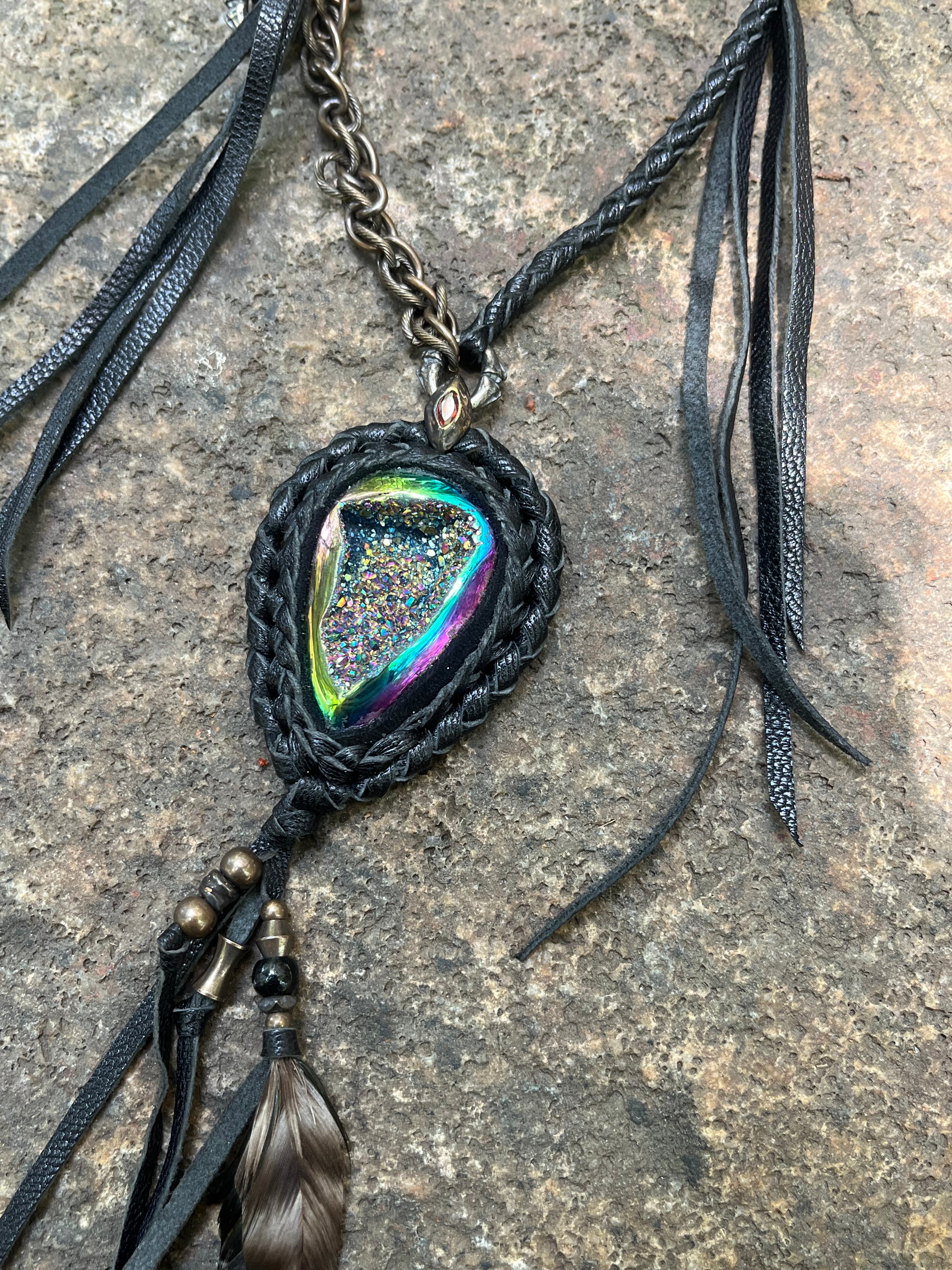Iridescent Hematite & Mixed Metal Necklace [1-of-1]