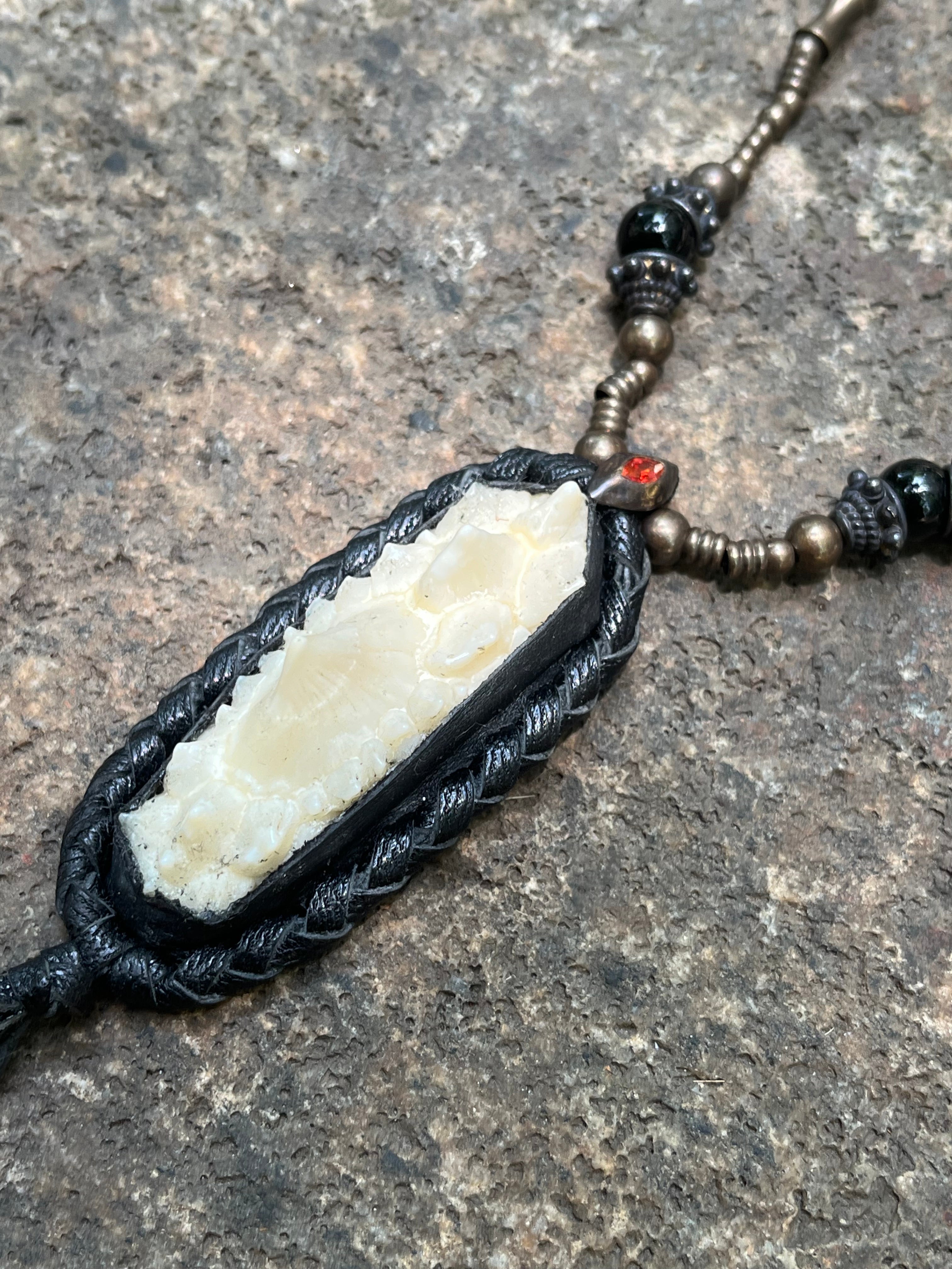Primitive Animal Skin Necklace