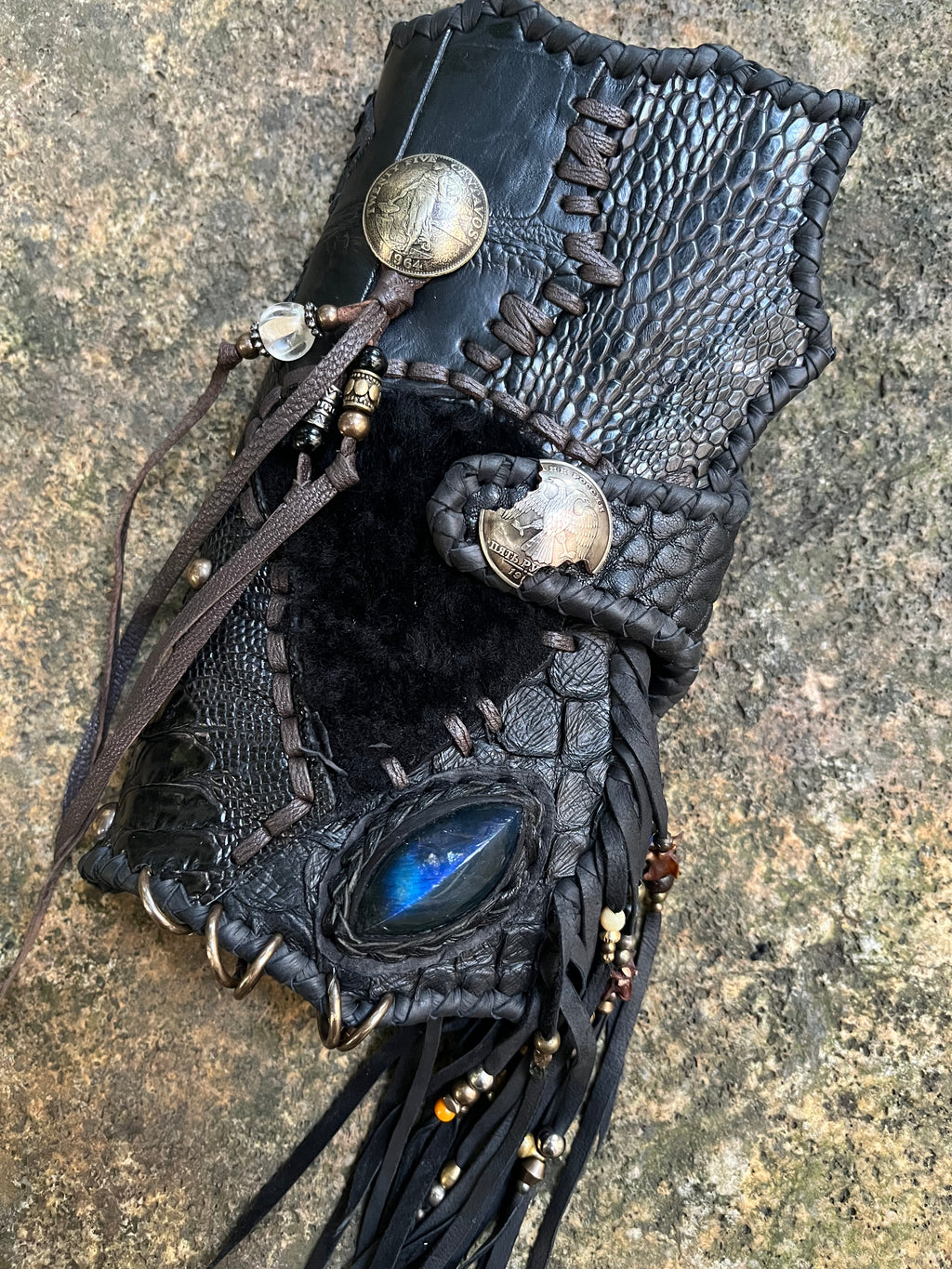 Exotic leather phone case
