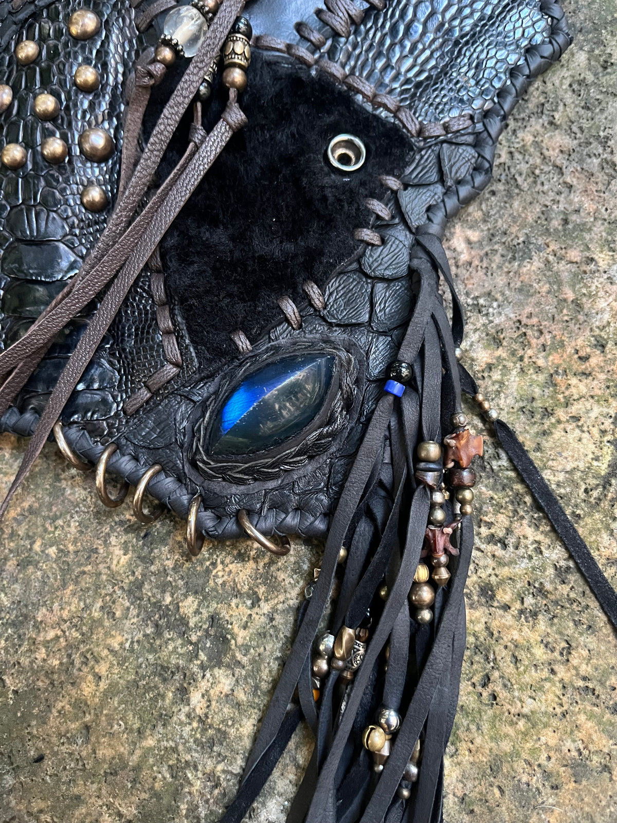Exotic leather phone case