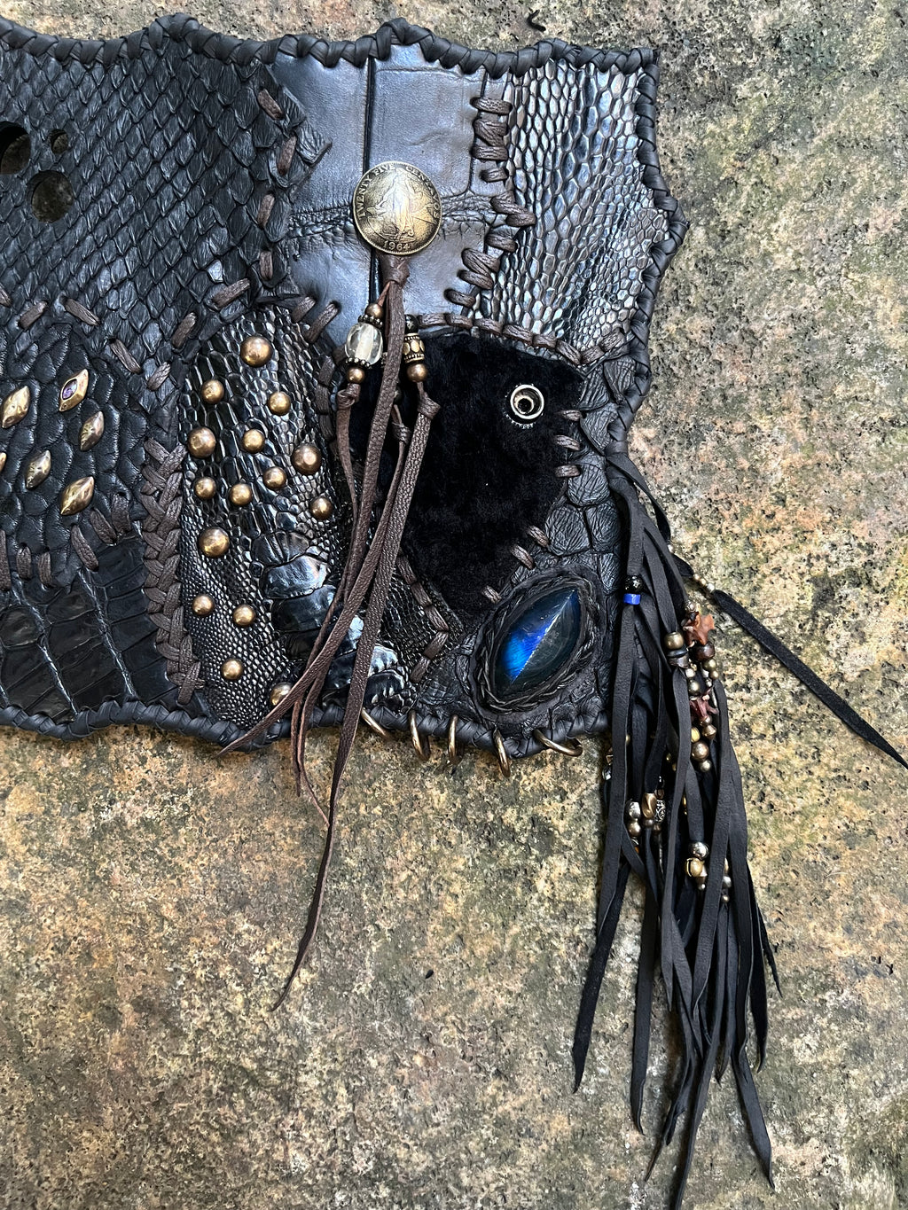 Exotic leather phone case