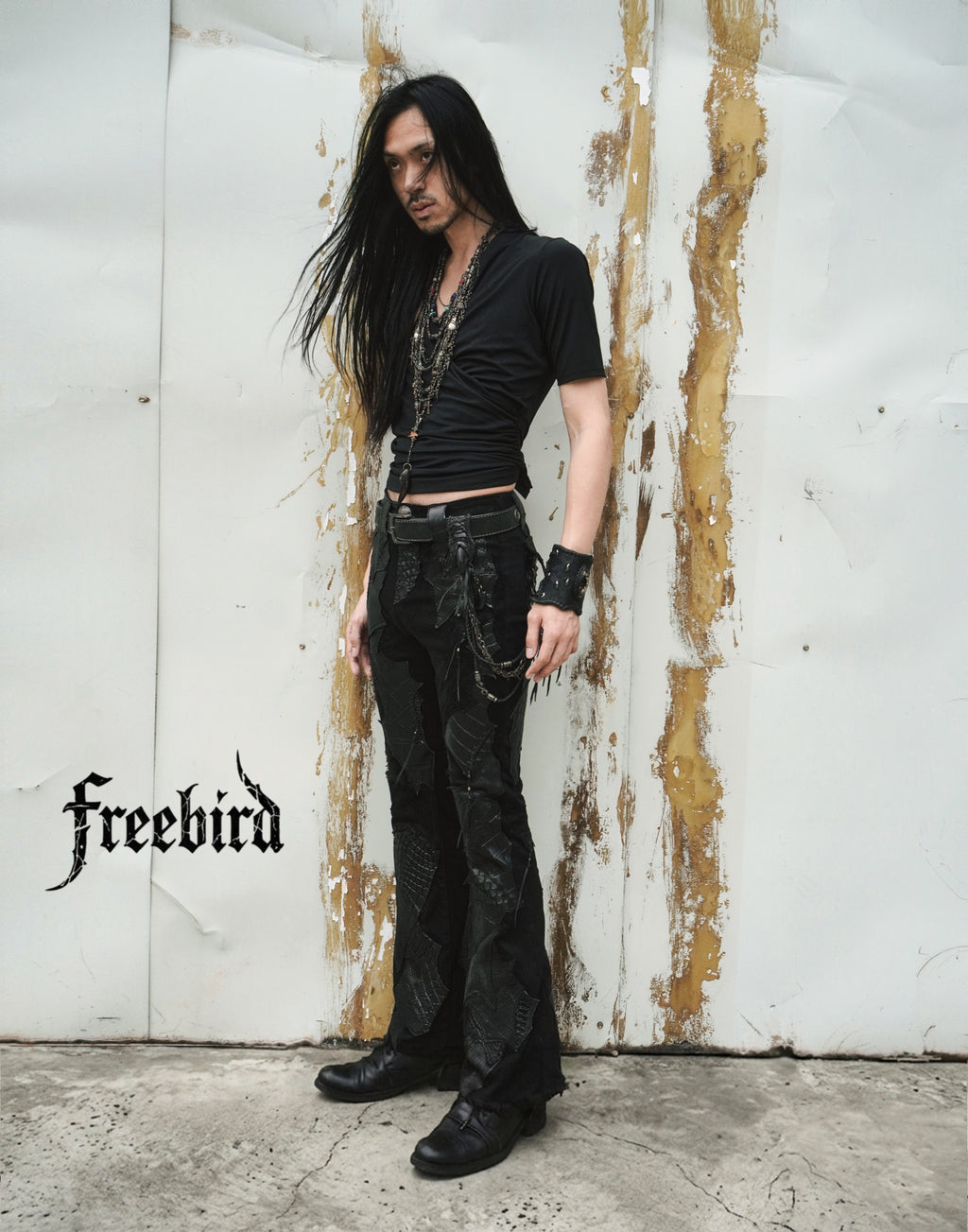 Multi-Leather Patchwork Trousers [1-of-1]