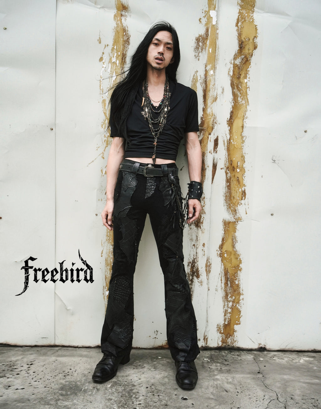 Multi-Leather Patchwork Trousers [1-of-1]