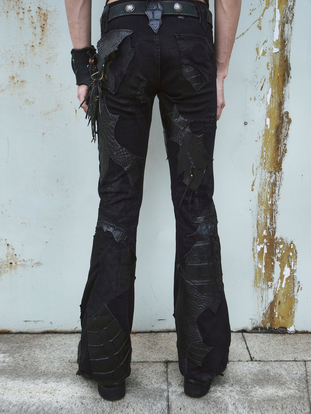 Multi-Leather Patchwork Trousers [1-of-1]