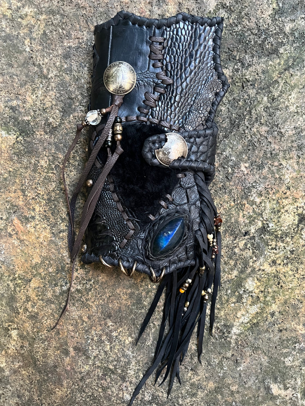Exotic leather phone case
