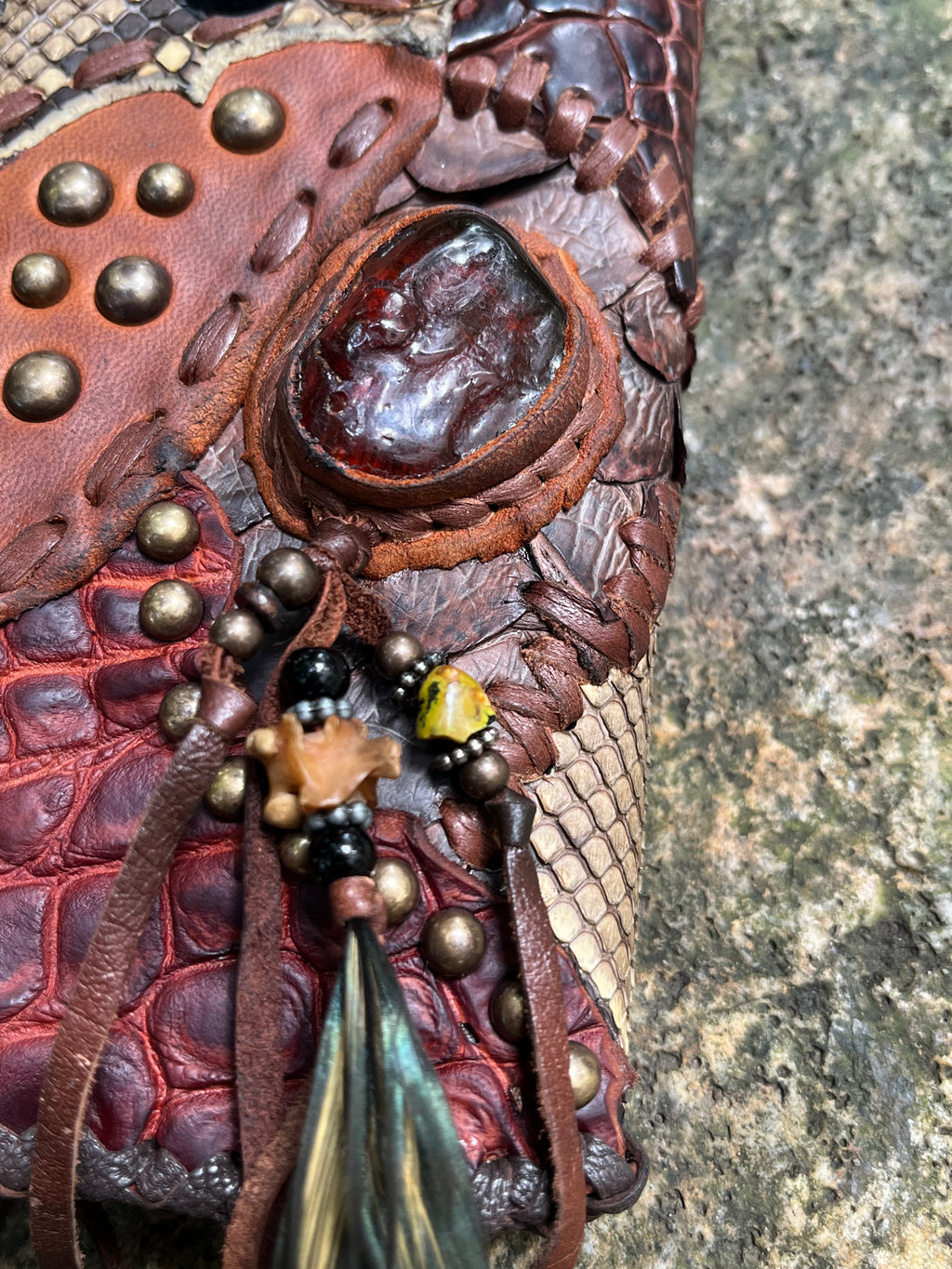 Exotic leather phone case