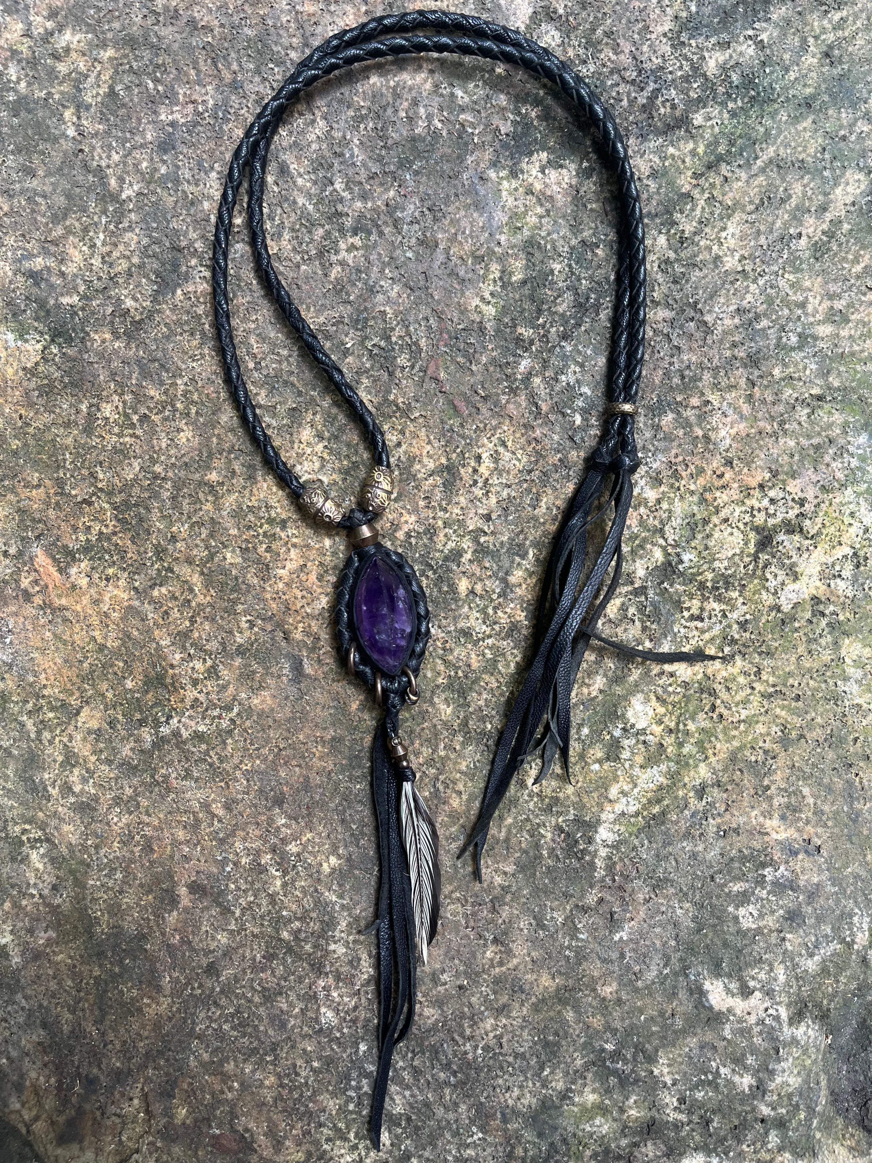 Amethyst necklace #01