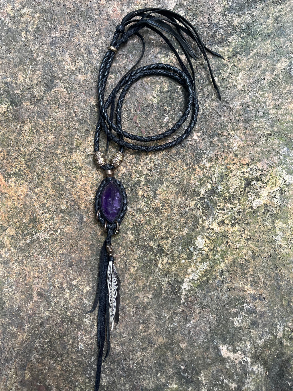 Amethyst necklace #01