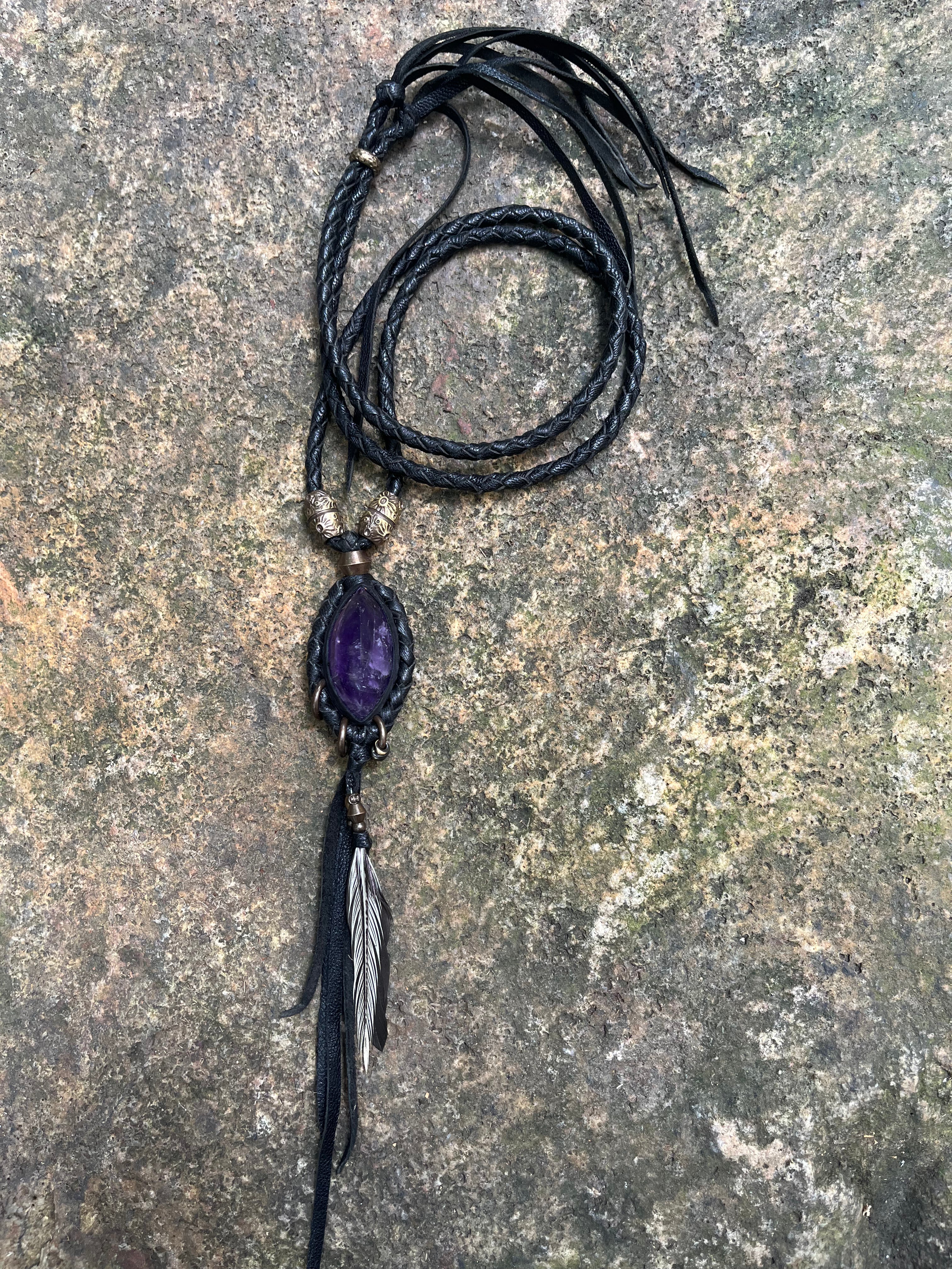 Amethyst necklace #01
