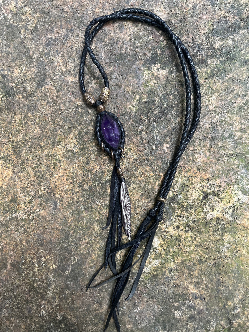 Amethyst necklace #01
