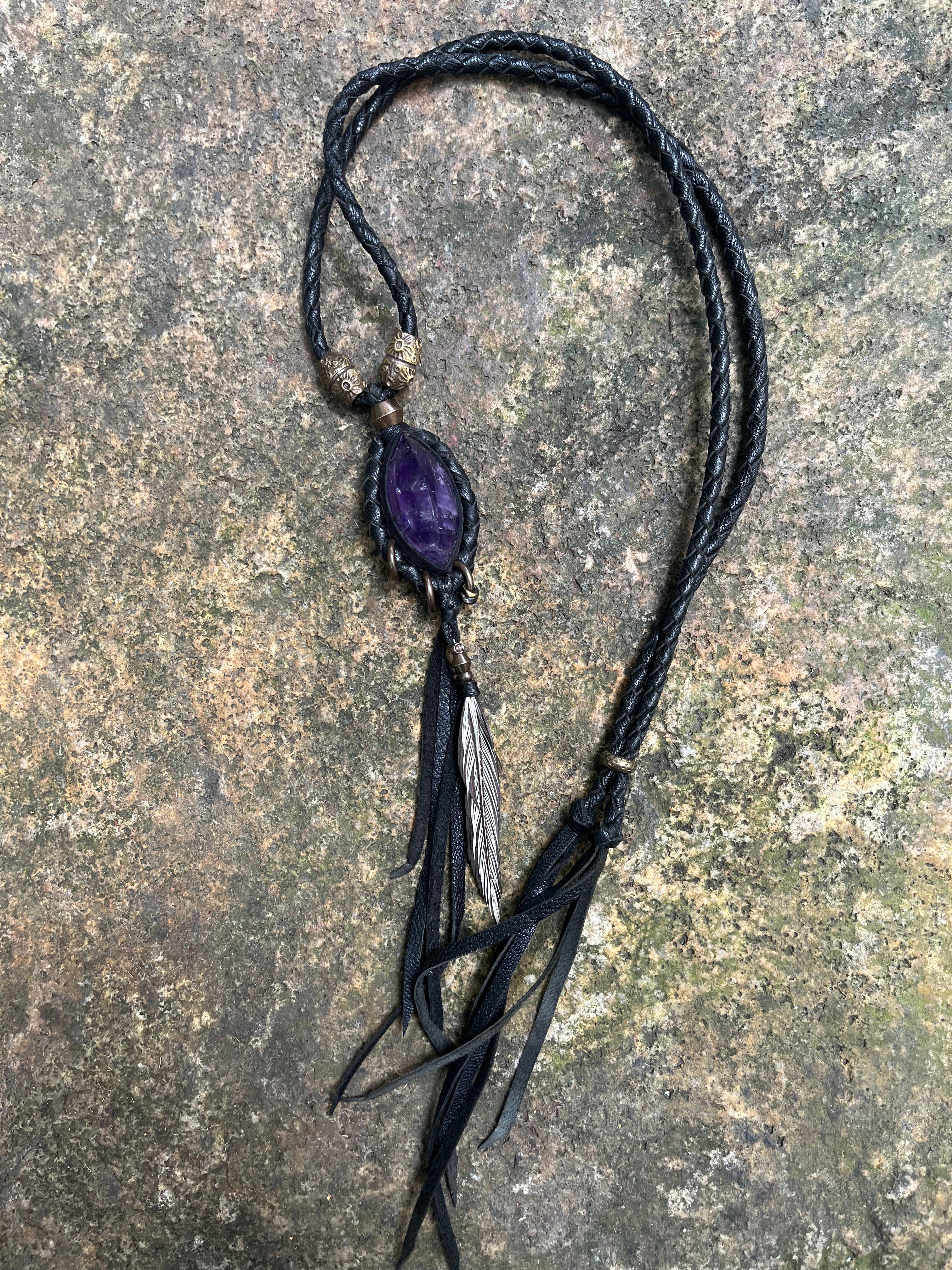 Amethyst necklace #01