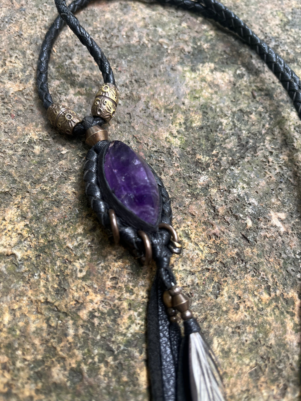 Amethyst necklace #01