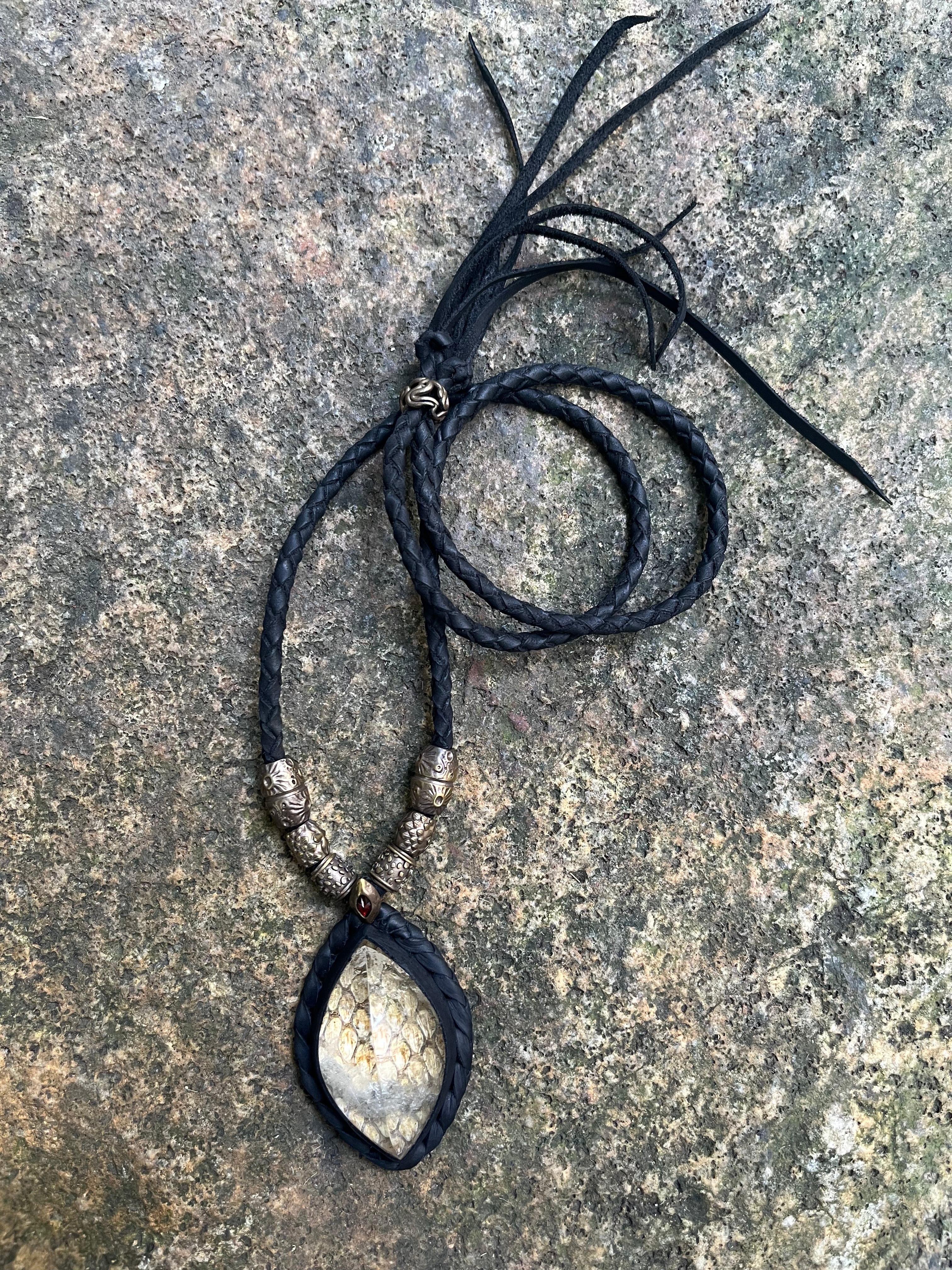 Snake Trace Quartz Necklace