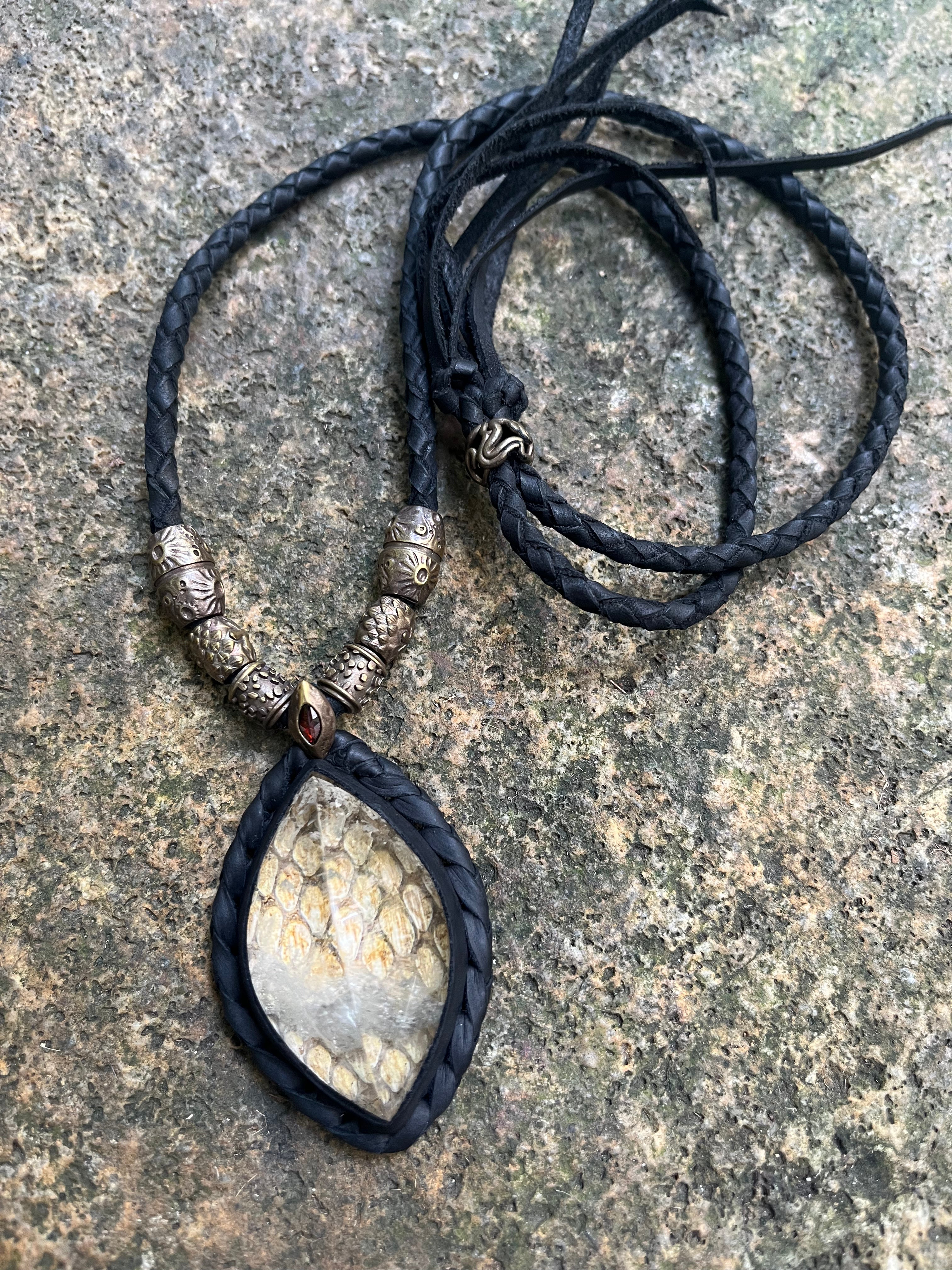 Snake Trace Quartz Necklace