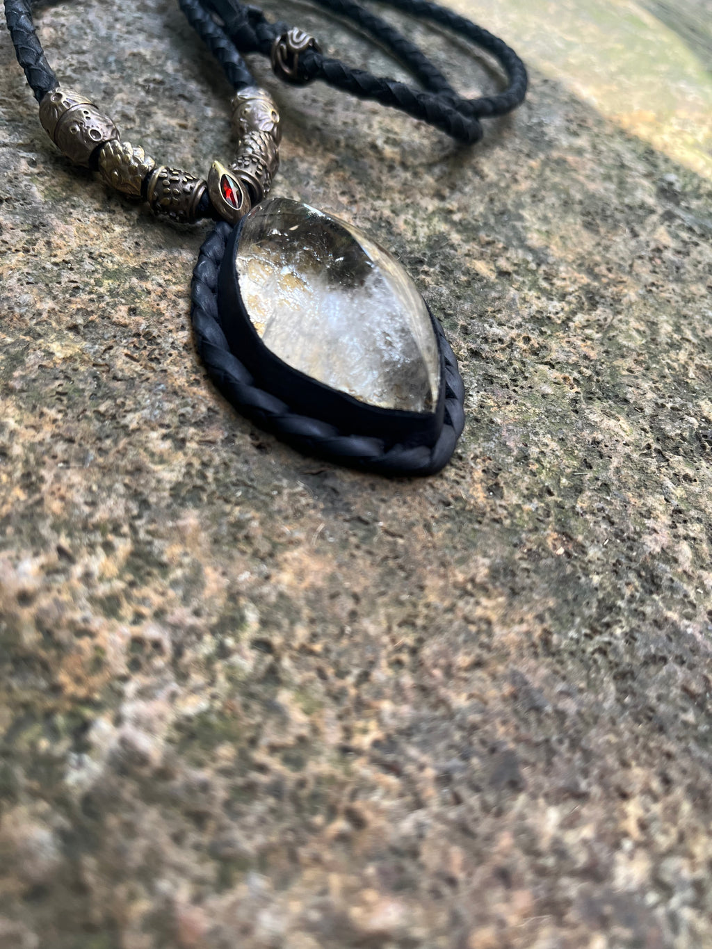 Snake Trace Quartz Necklace