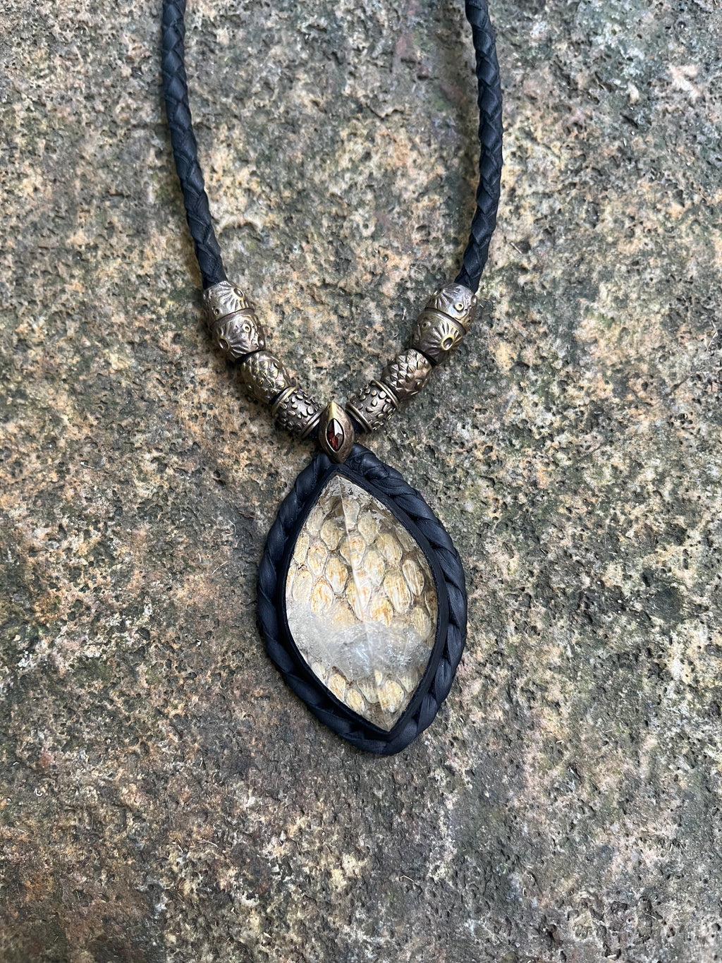Snake Trace Quartz Necklace