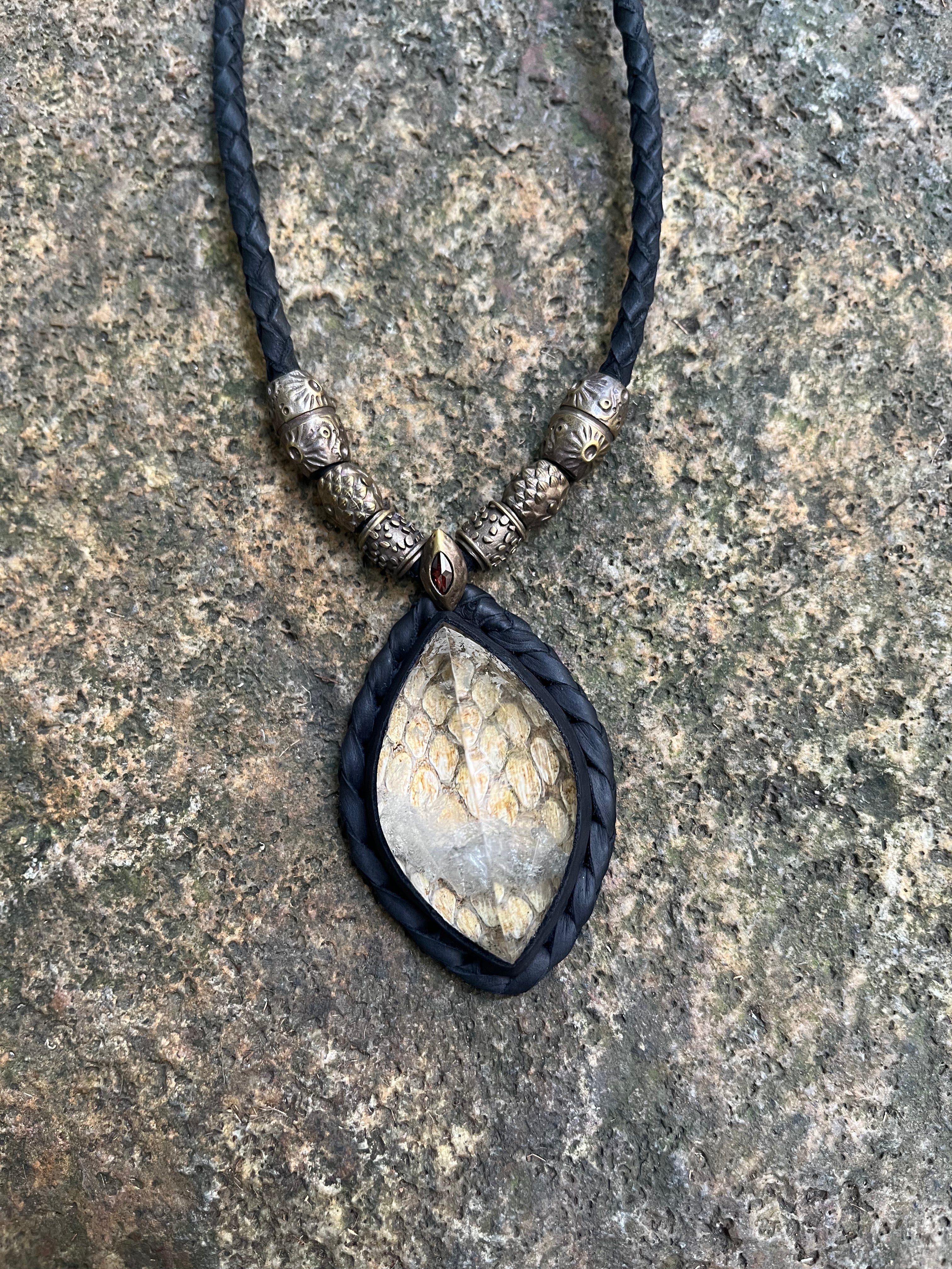 Snake Trace Quartz Necklace
