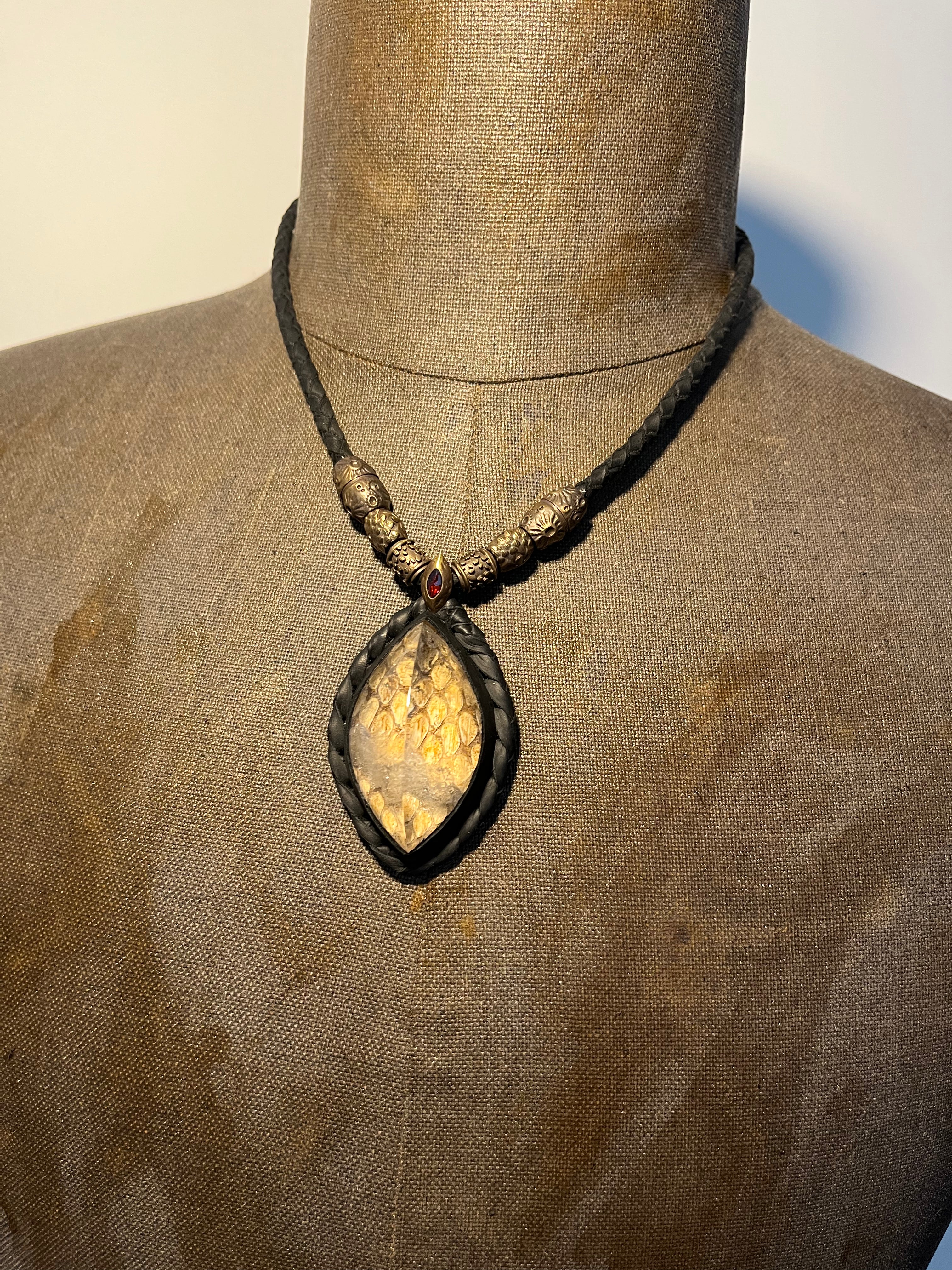 Snake Trace Quartz Necklace