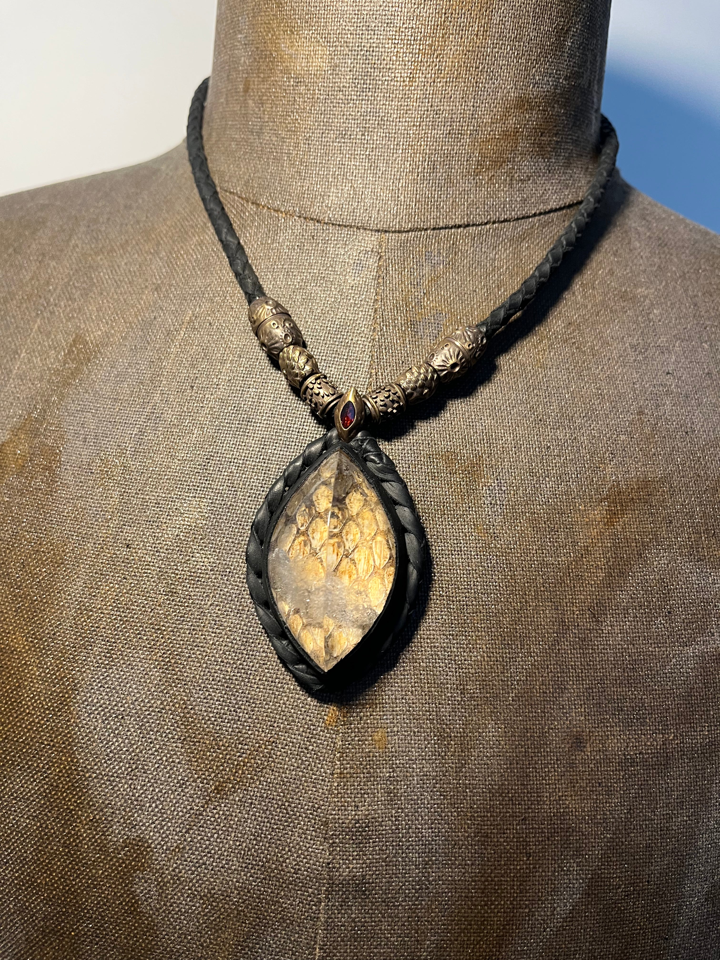 Snake Trace Quartz Necklace