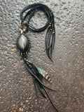 Silver Obsidian Necklace
