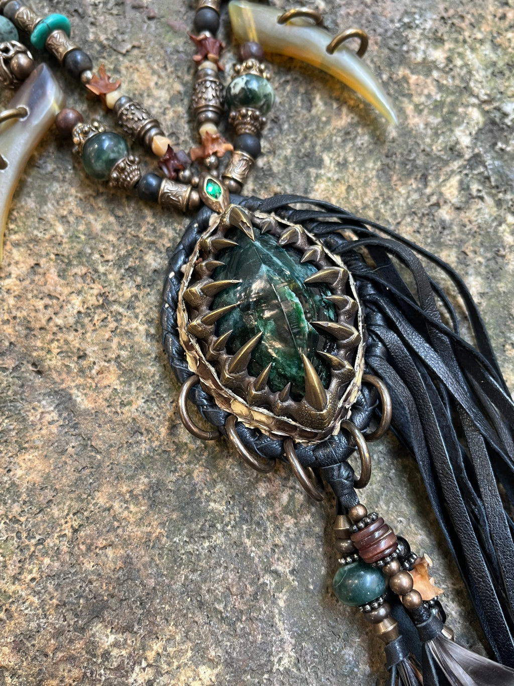 Prickle of Jade #02 Necklace [1-of-1]