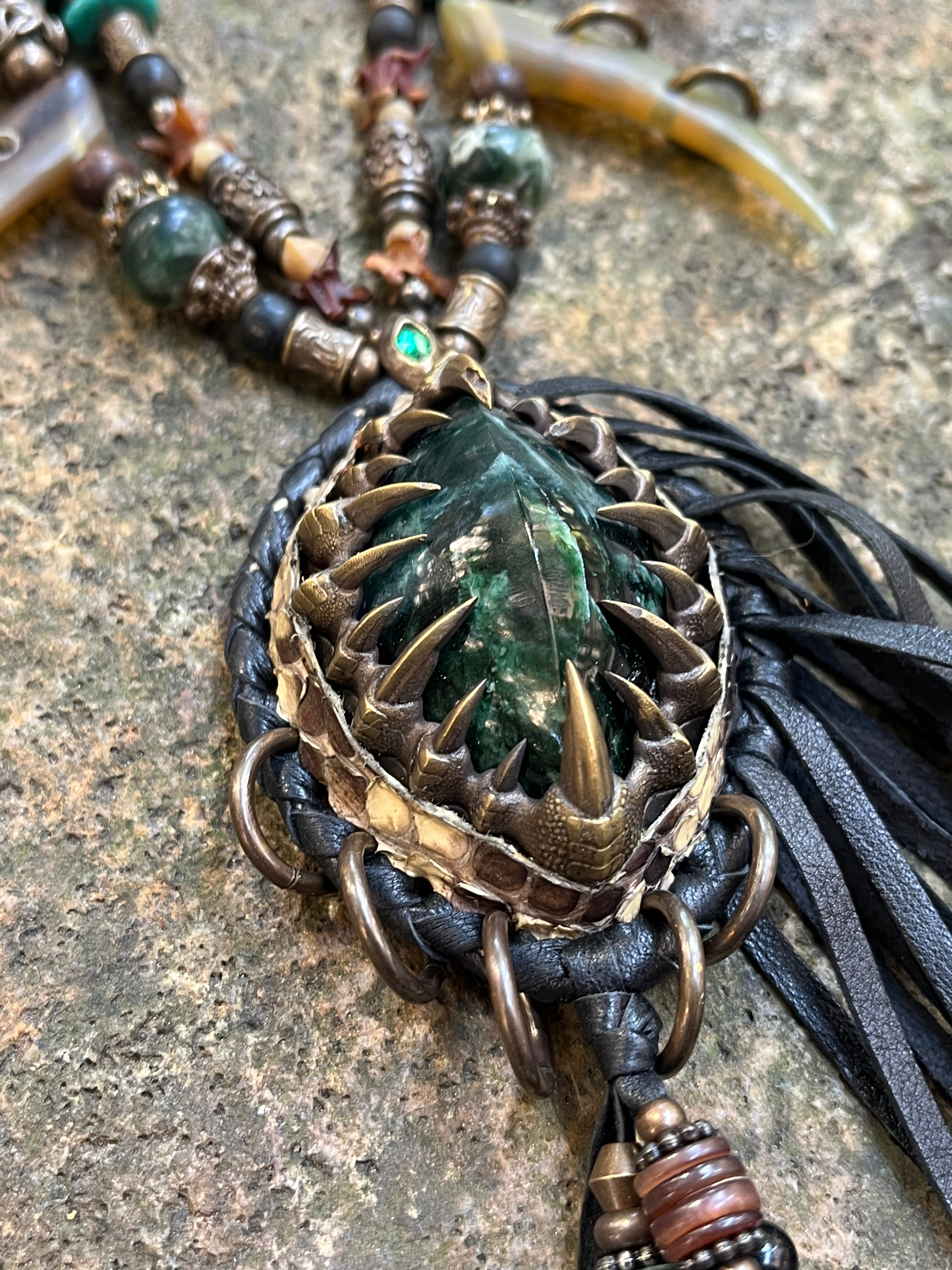 Prickle of Jade #02 Necklace [1-of-1]