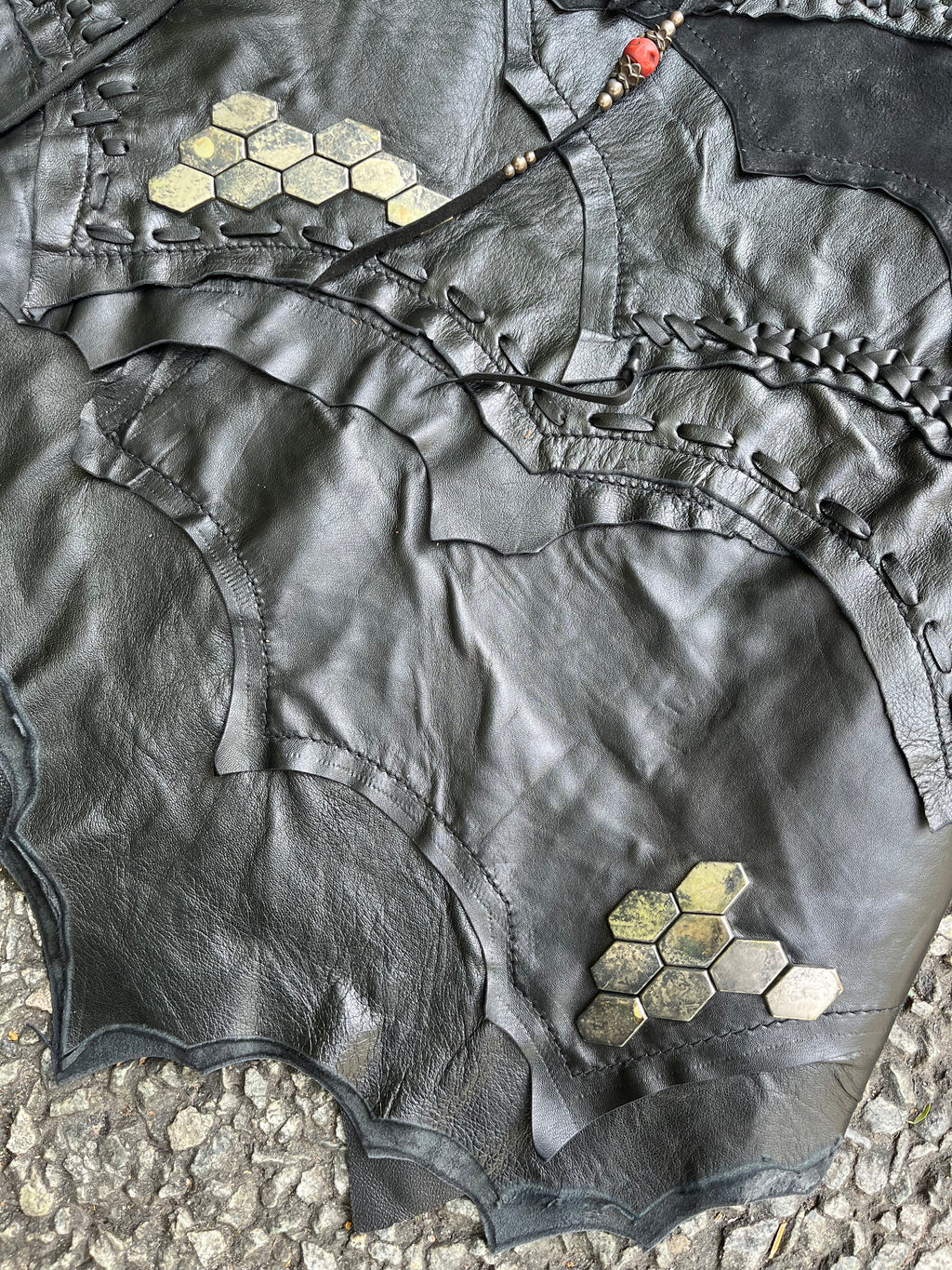 Snake Trace Leather Skirt  [1-of-1]