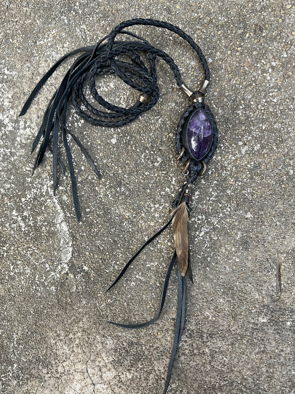 Amethyst necklace #01