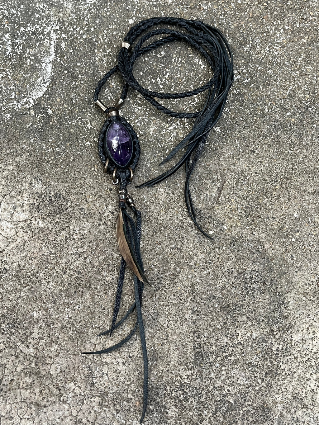 Amethyst necklace #01