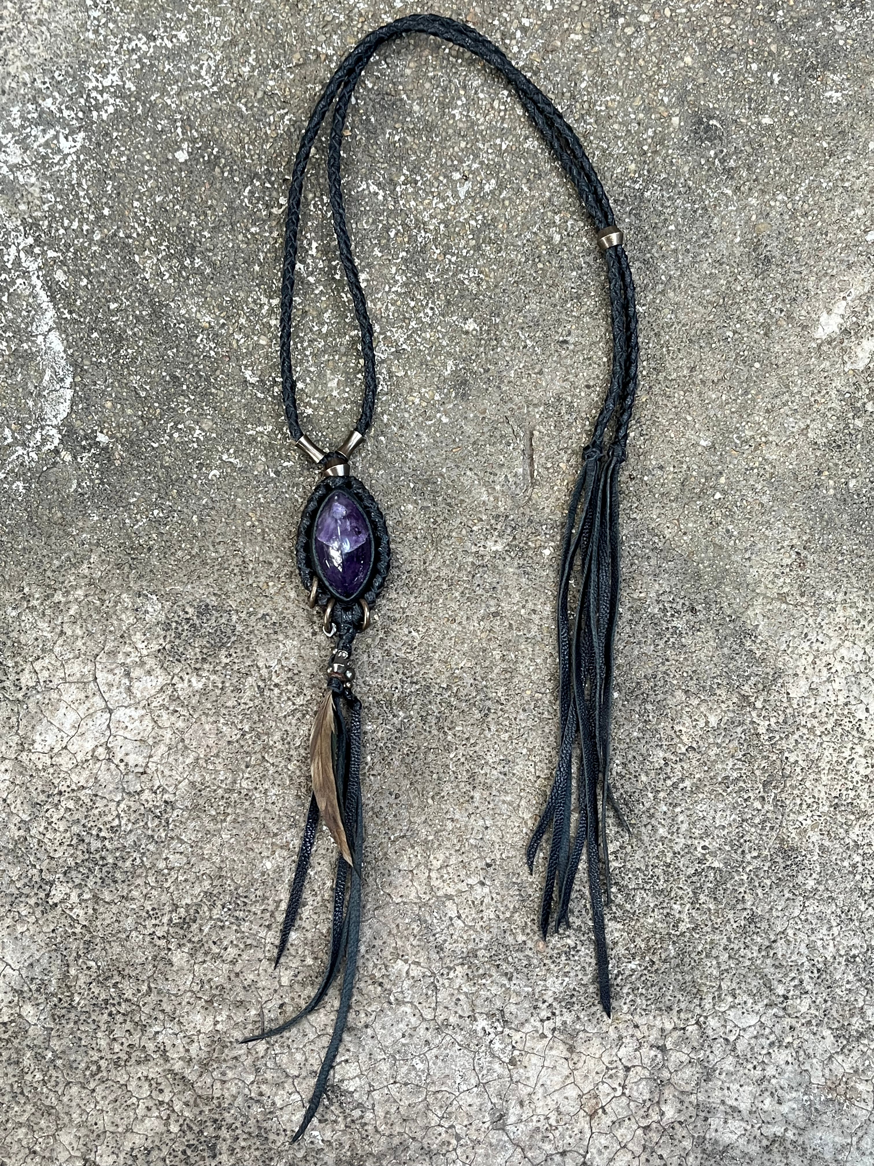 Amethyst necklace #01