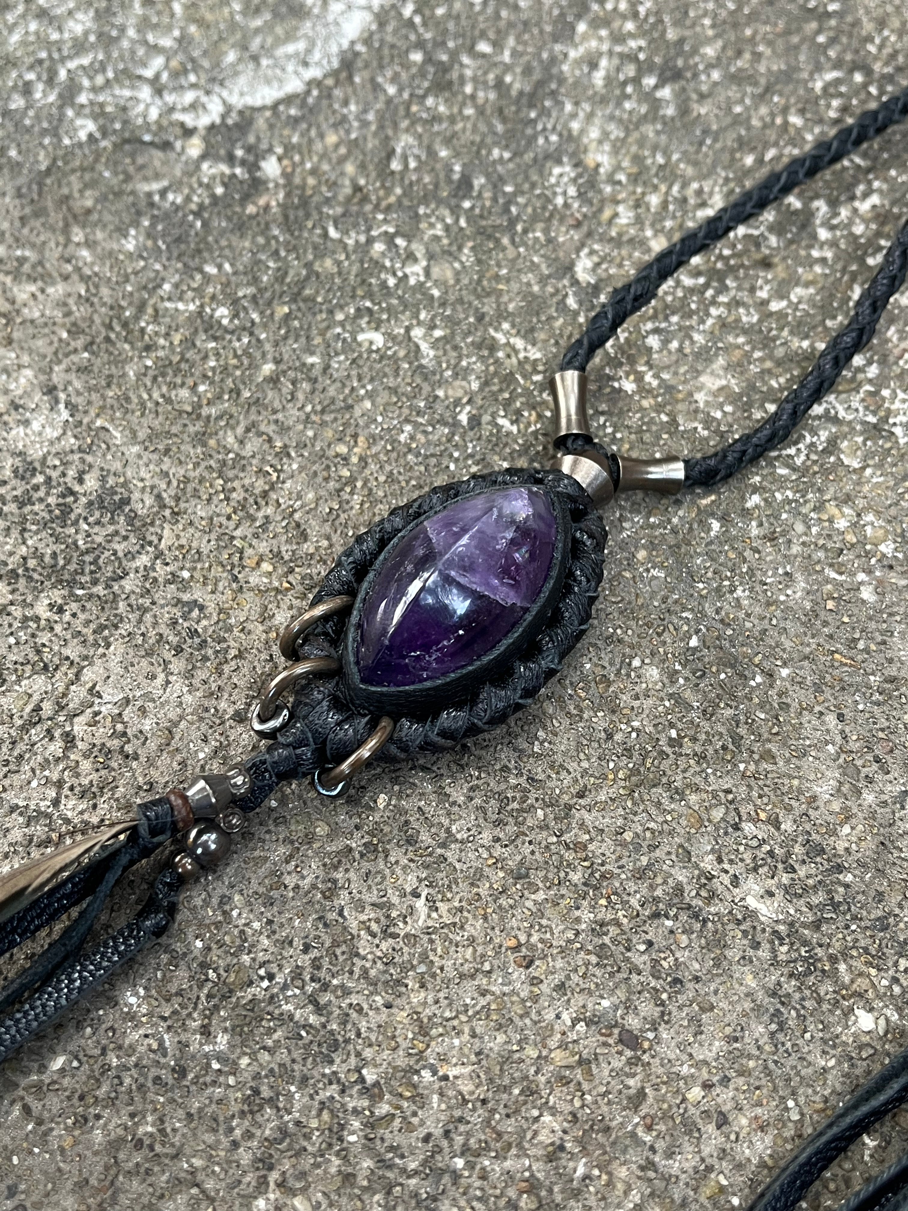 Amethyst necklace #01