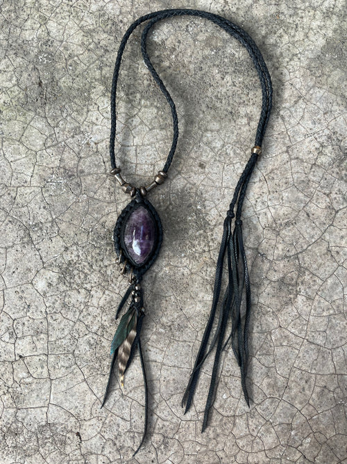 Amethyst necklace #02