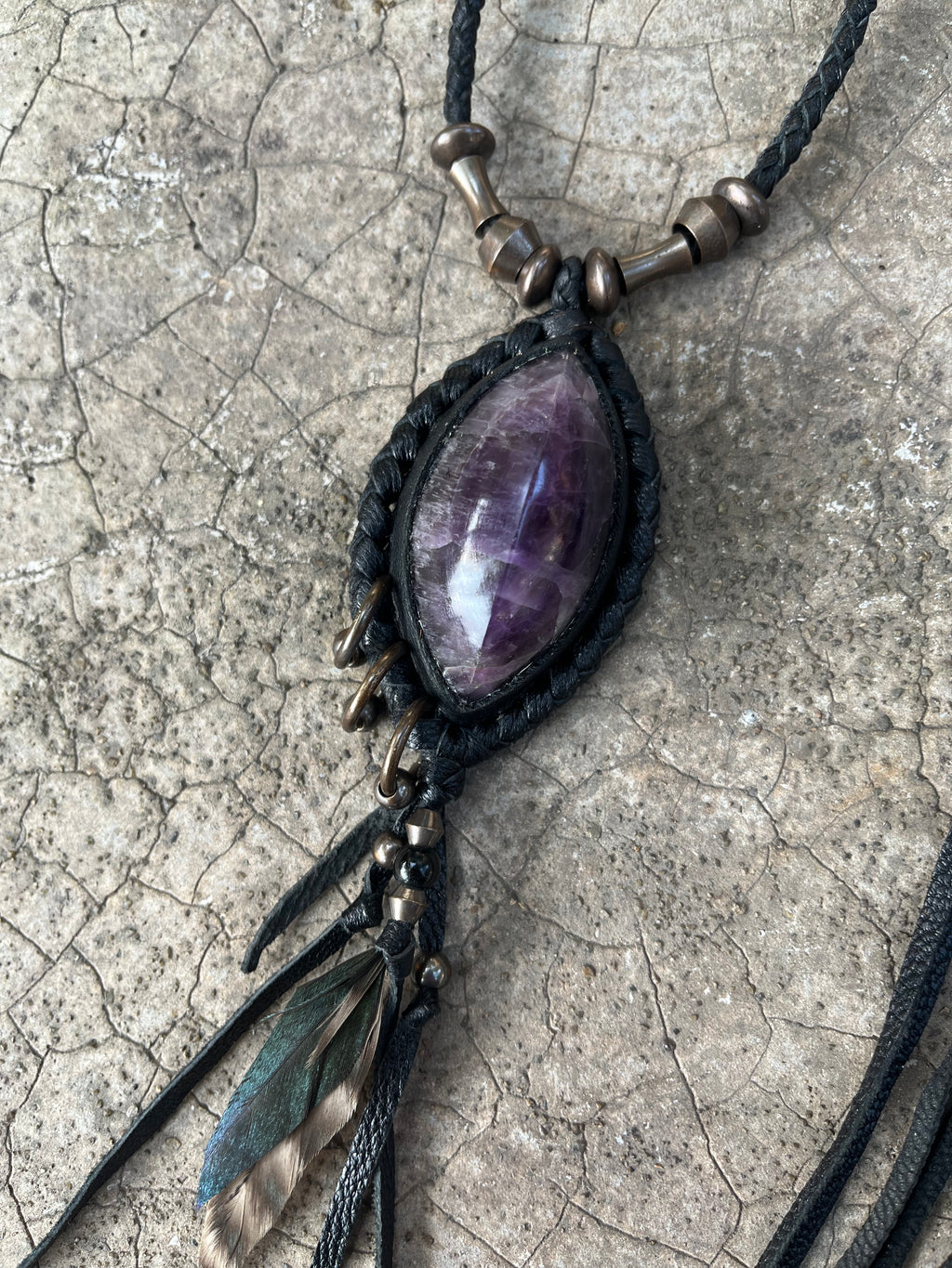 Amethyst necklace #02