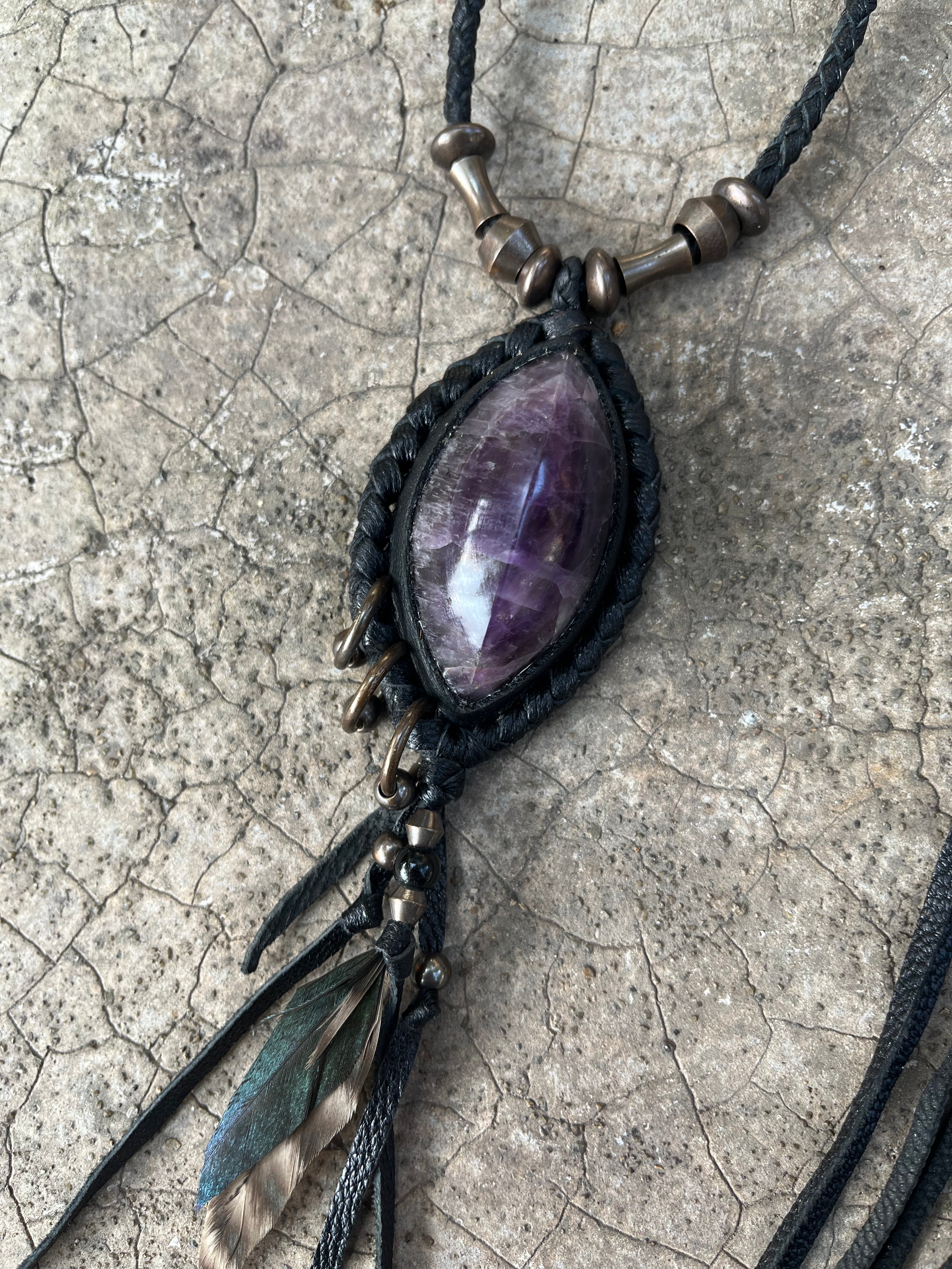 Amethyst necklace #02