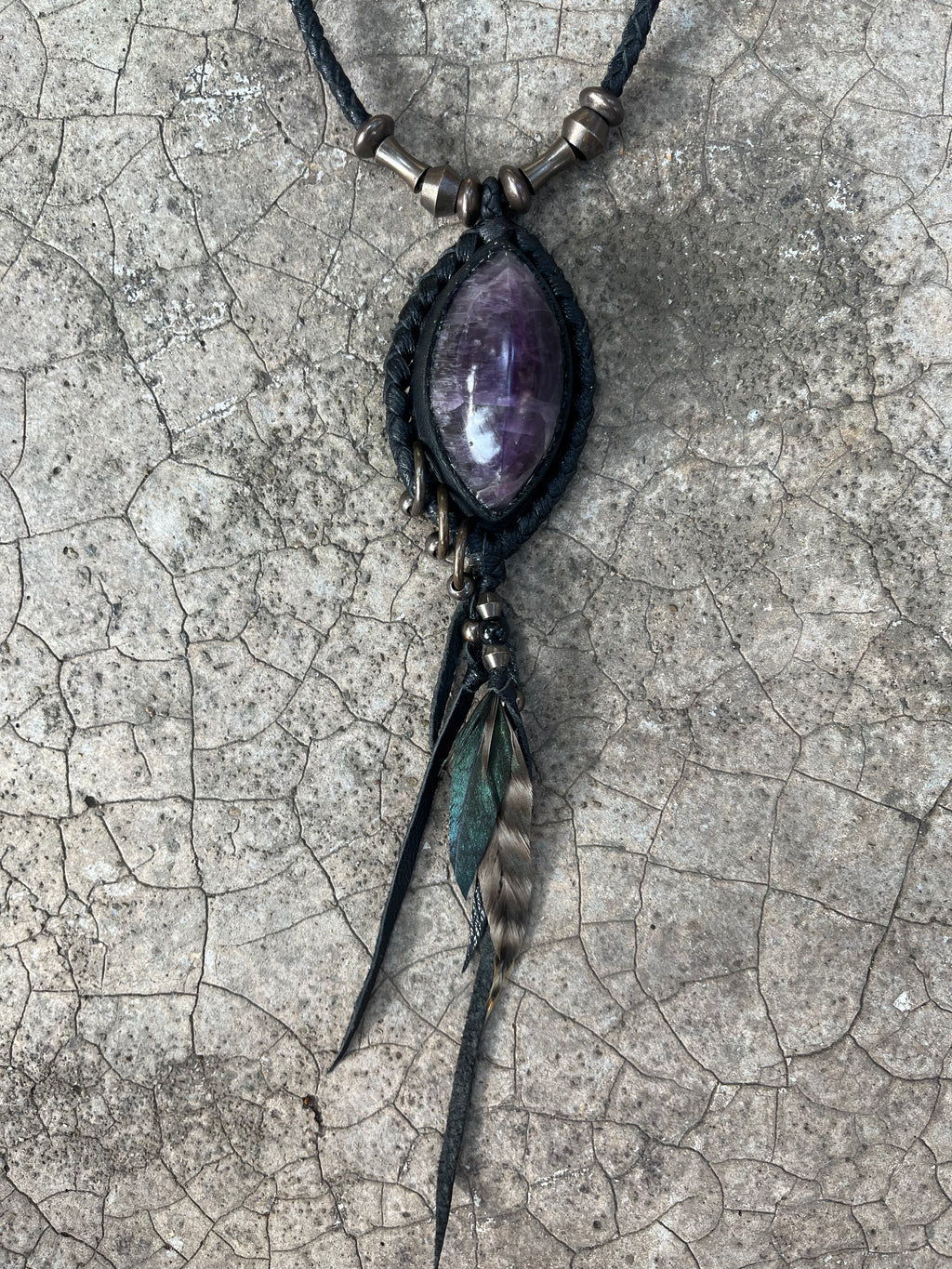 Amethyst necklace #02