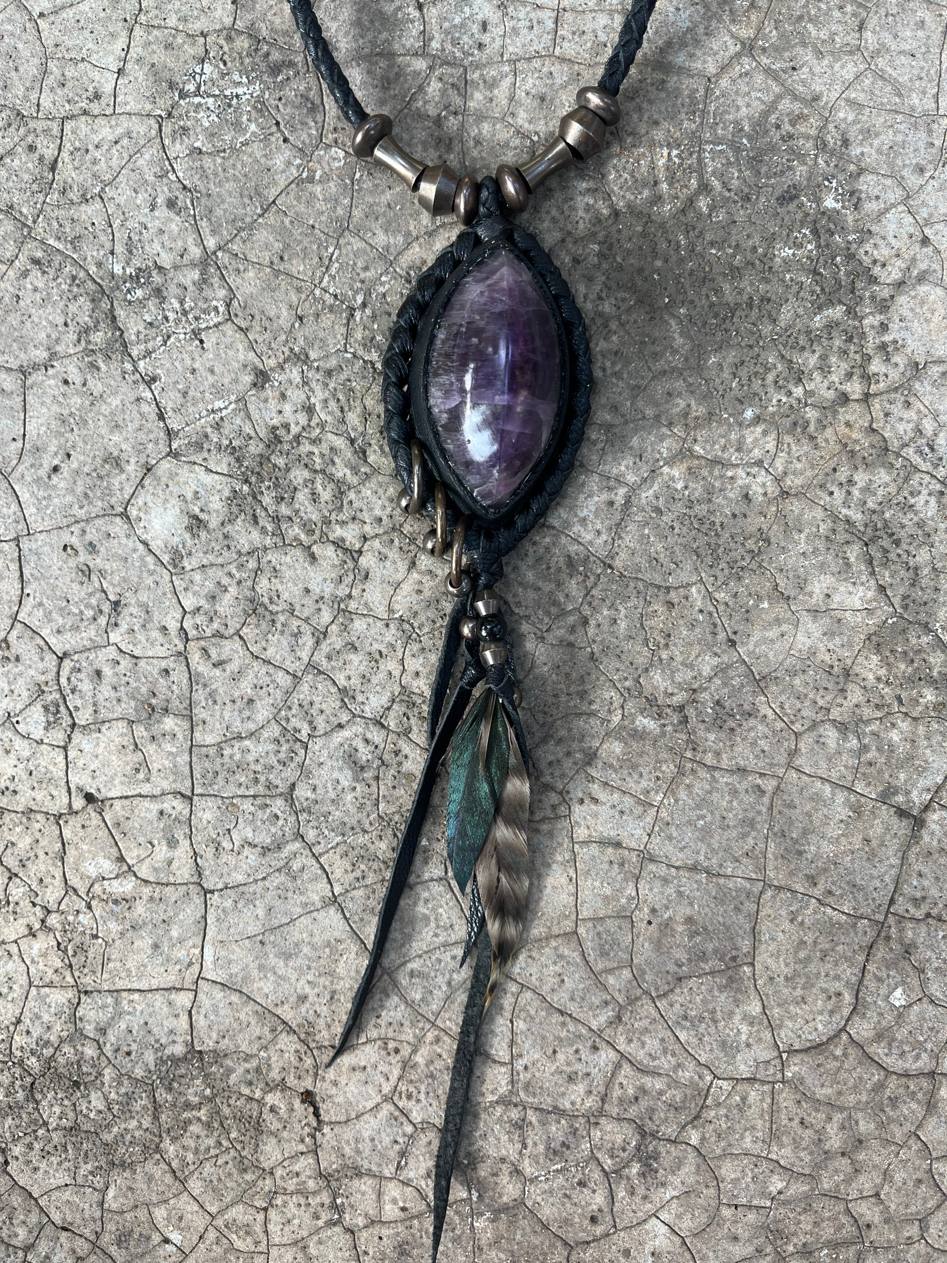Amethyst necklace #02