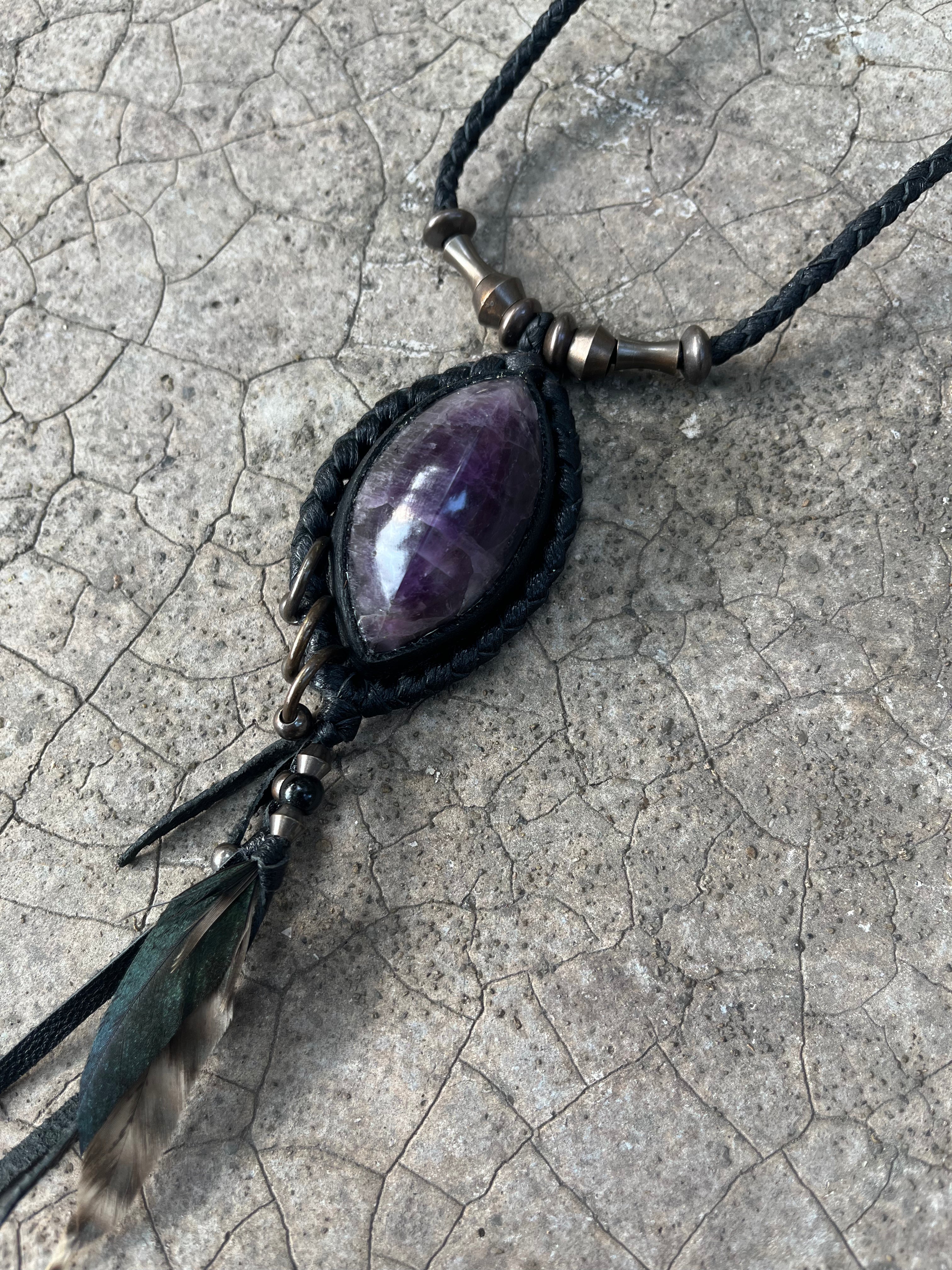 Amethyst necklace #02