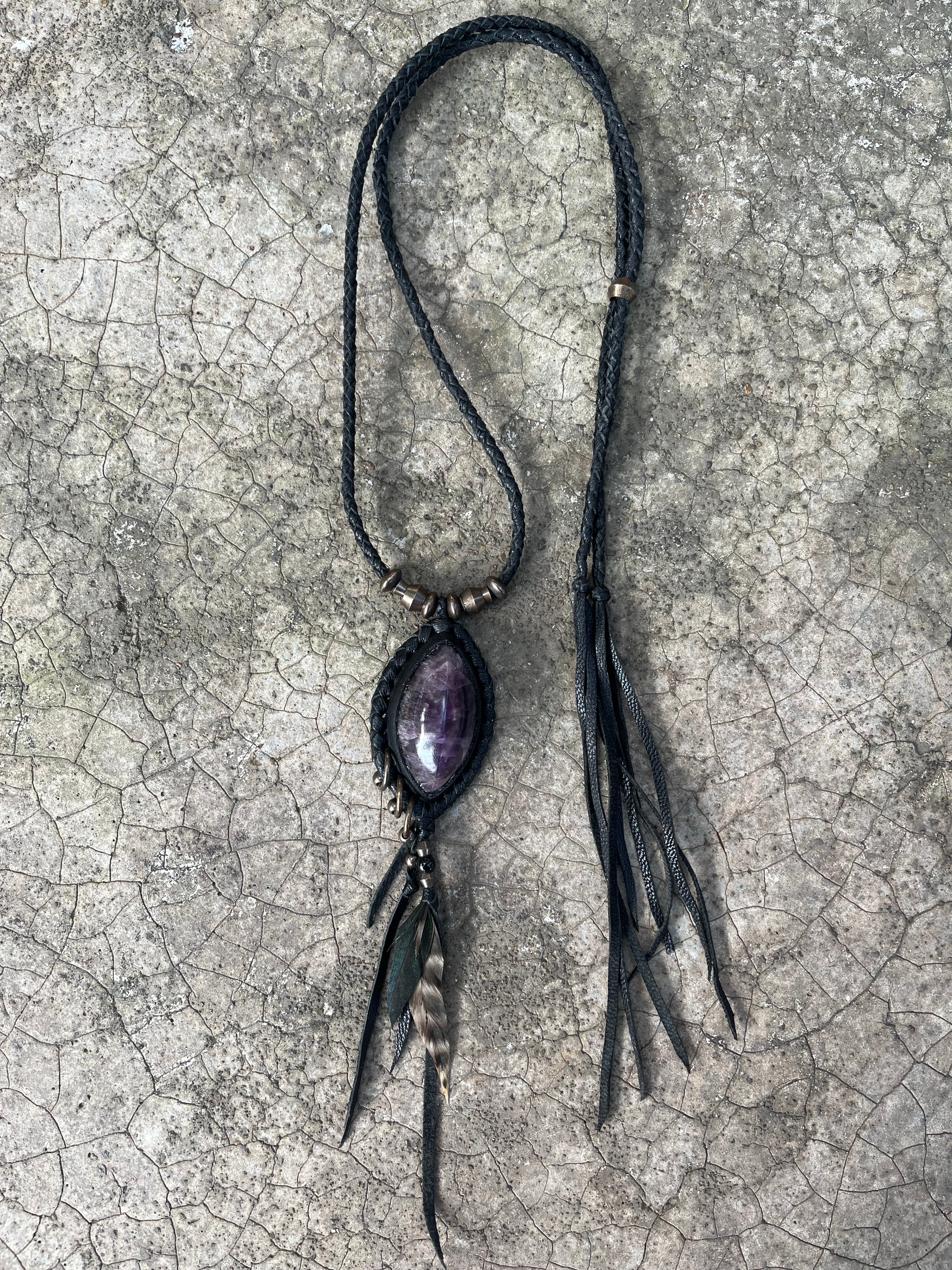 Amethyst necklace #02
