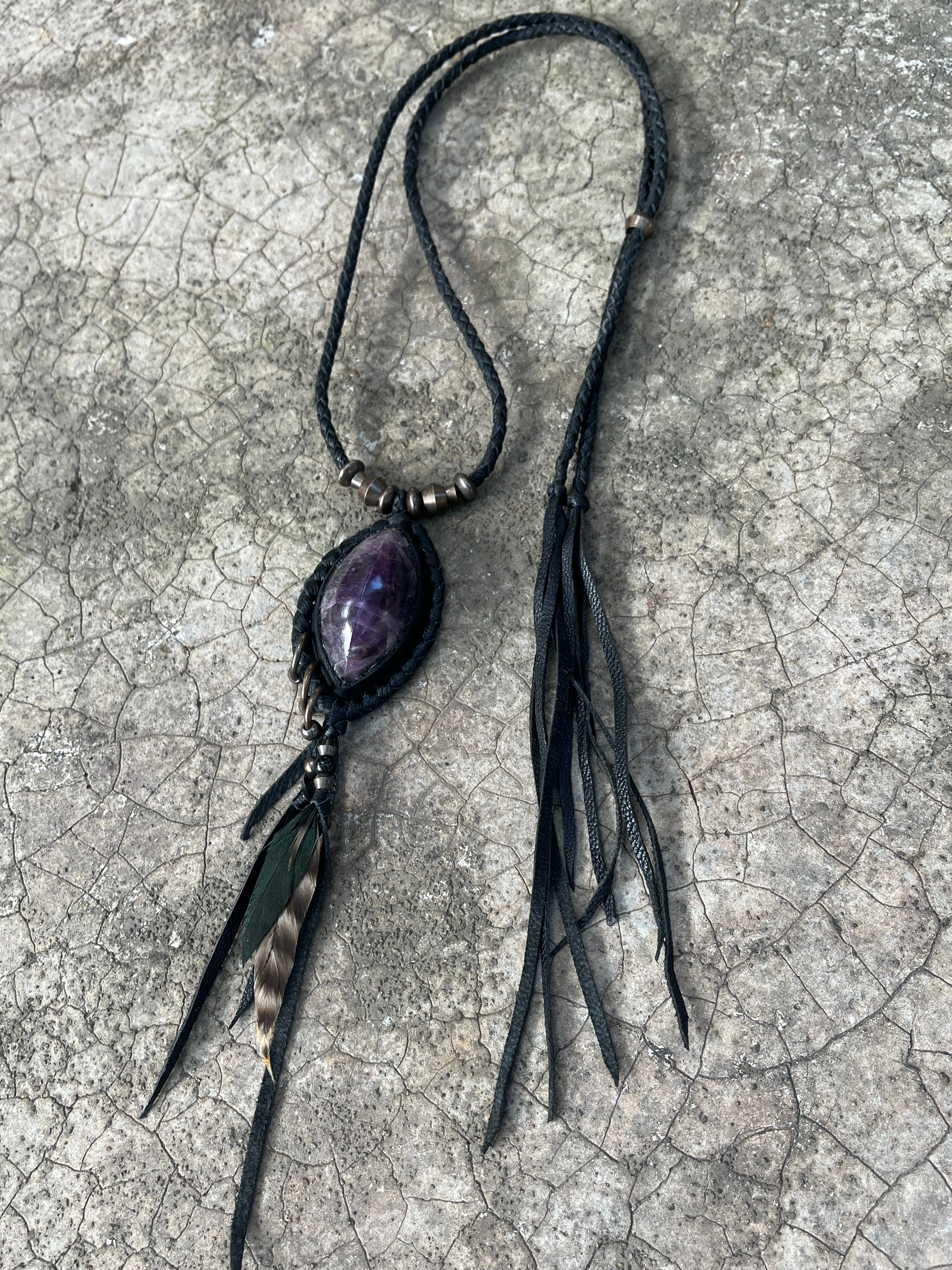 Amethyst necklace #02