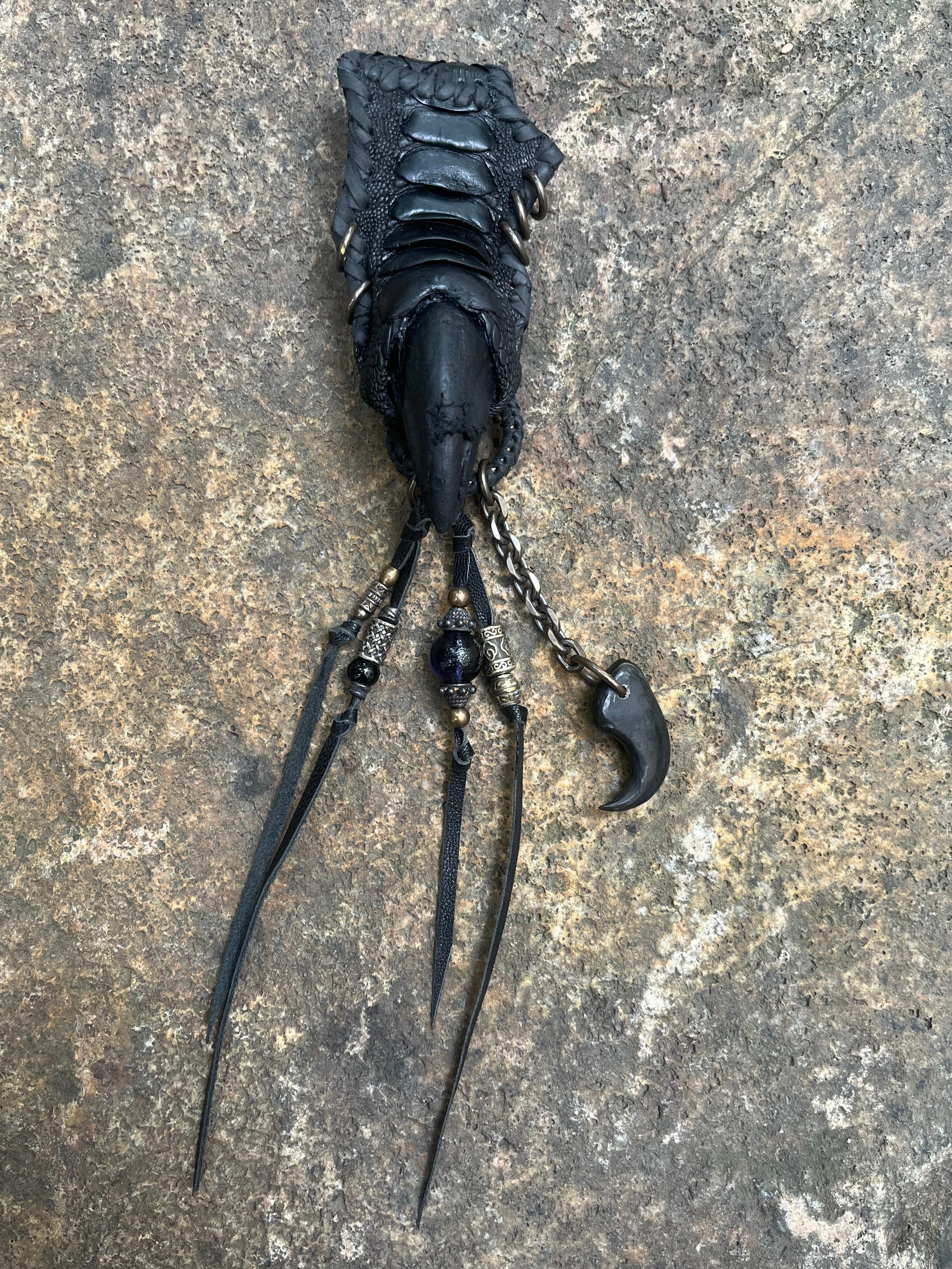 Ostrich Talon Keychain