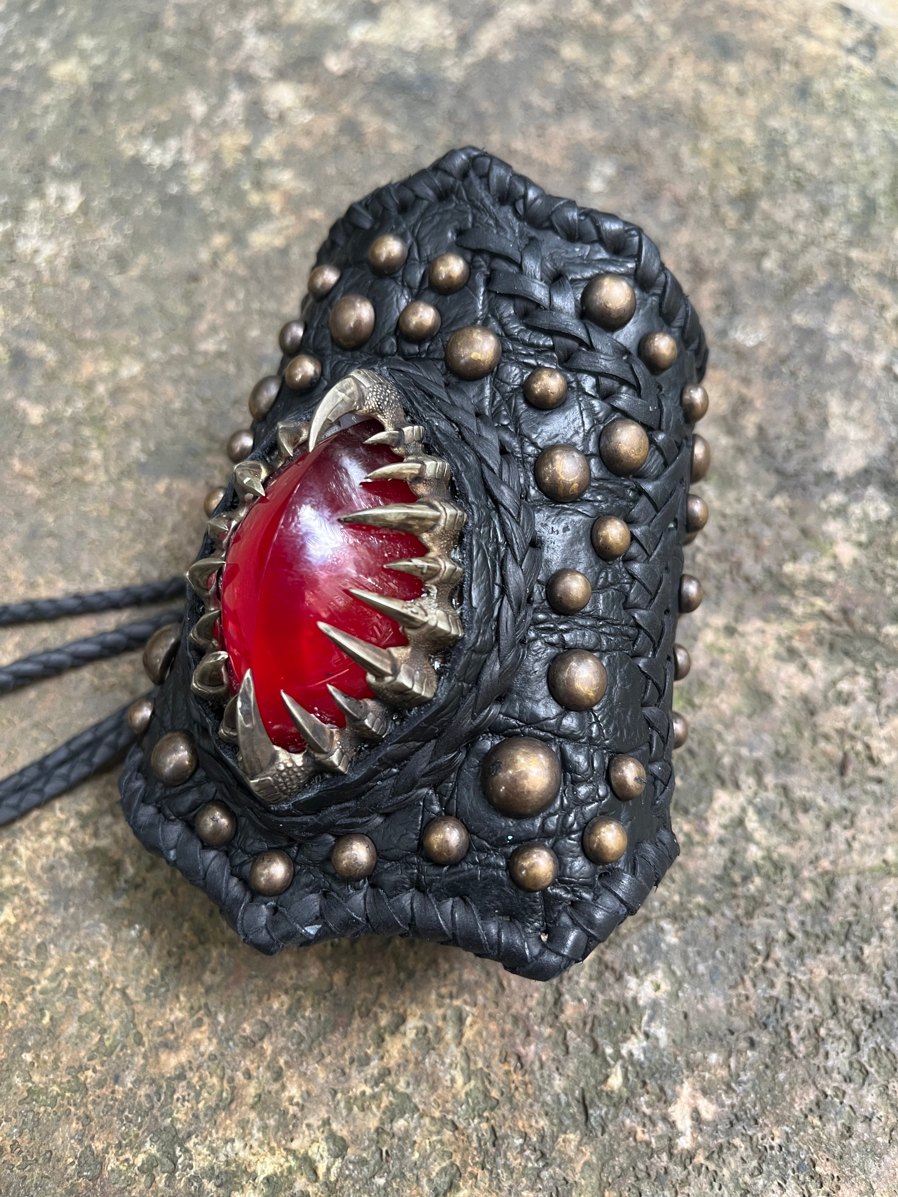 Bacteriophage Leather Cuff Bracelet [1-of-1]