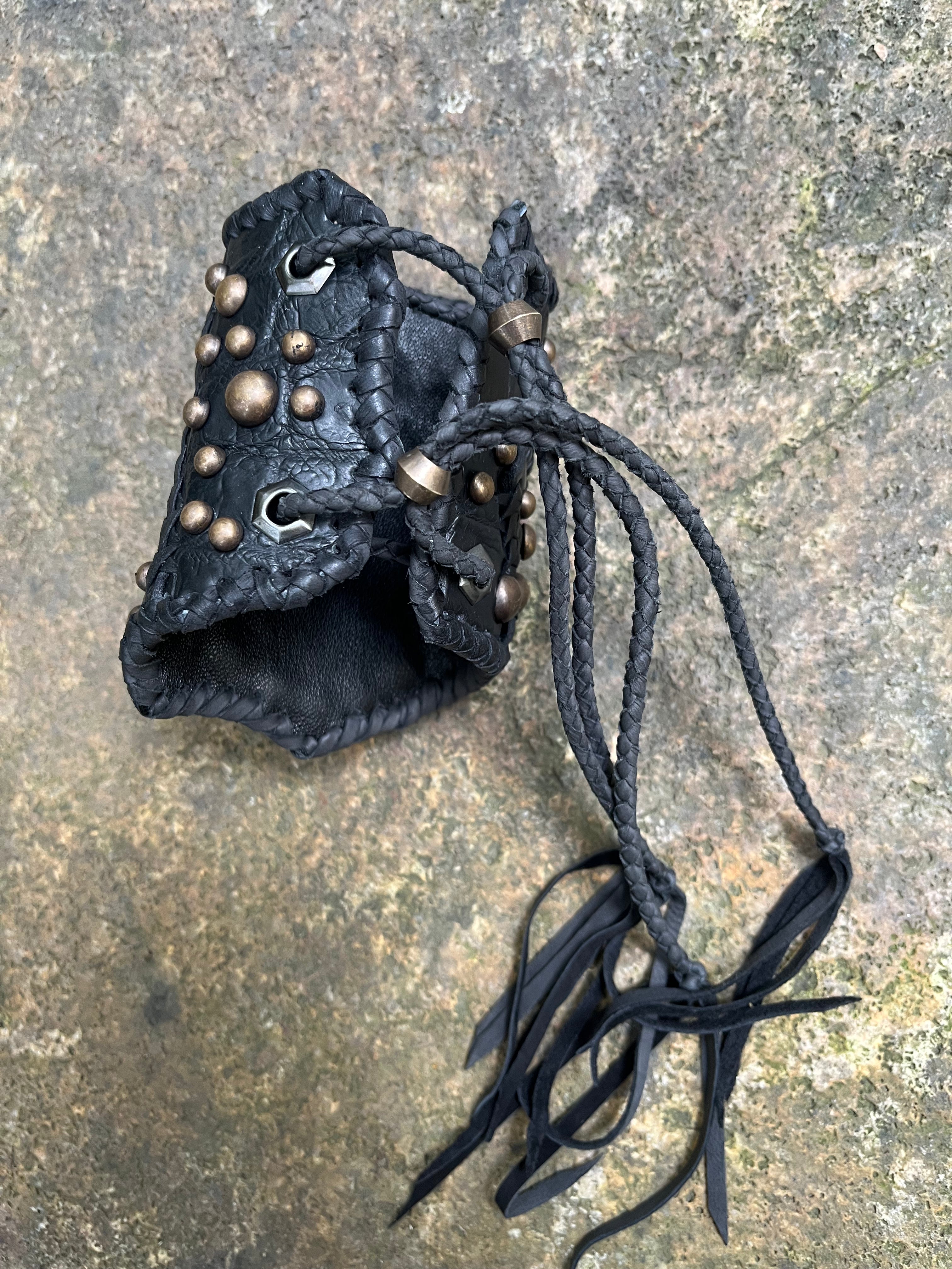 Bacteriophage Leather Cuff Bracelet [1-of-1]