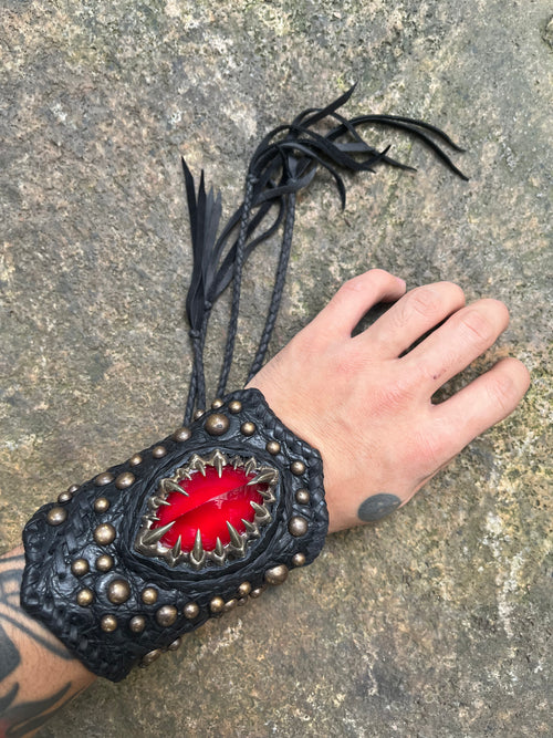 Bacteriophage Leather Cuff Bracelet [1-of-1]
