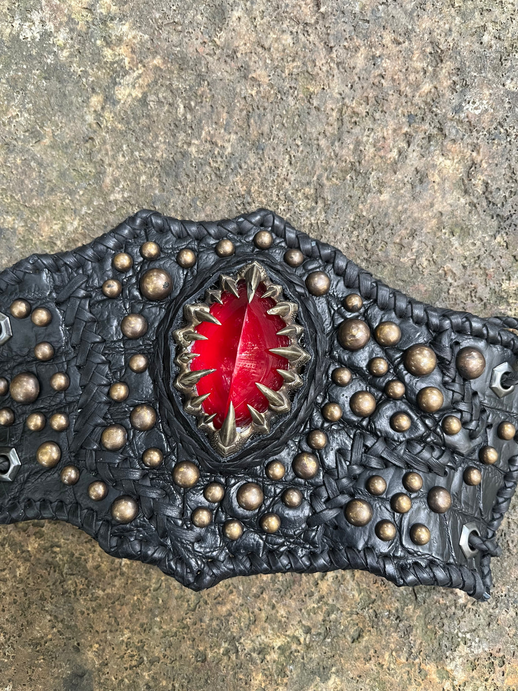 Bacteriophage Leather Cuff Bracelet [1-of-1]