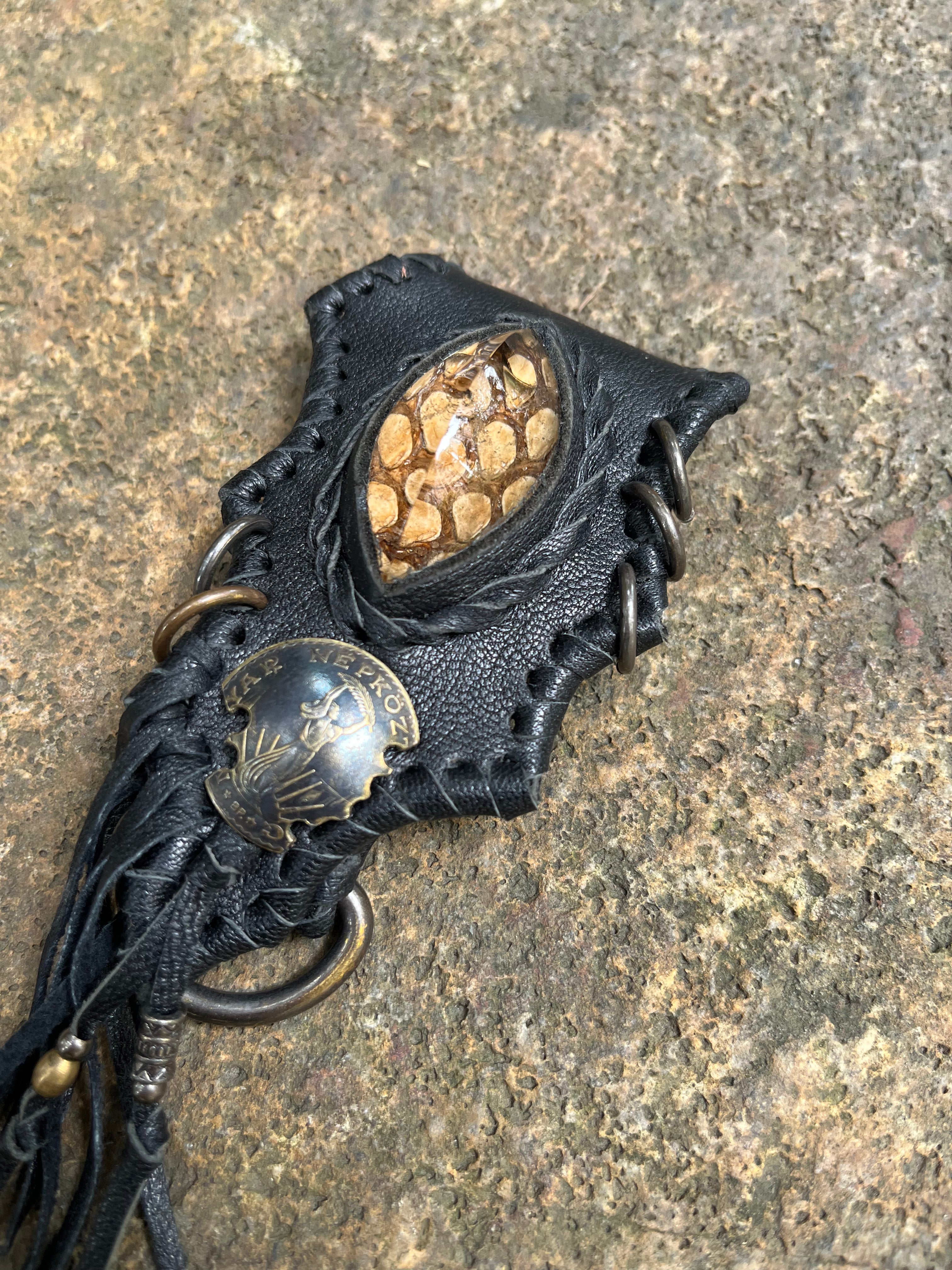 ‘Eye of Nature' Clear Quartz Keychain