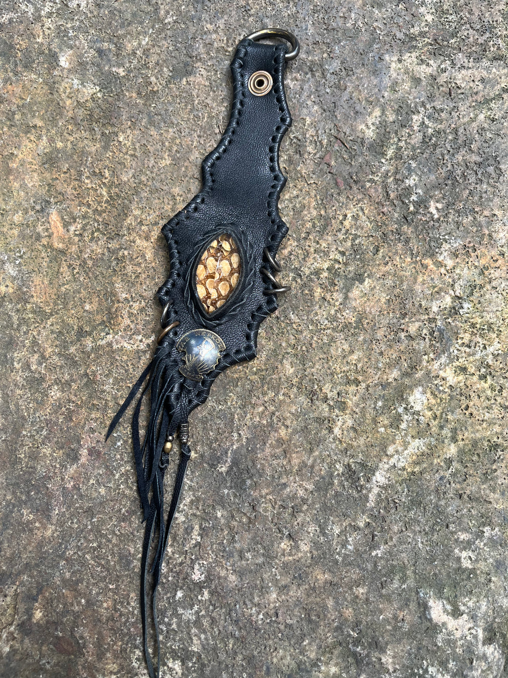 ‘Eye of Nature' Clear Quartz Keychain