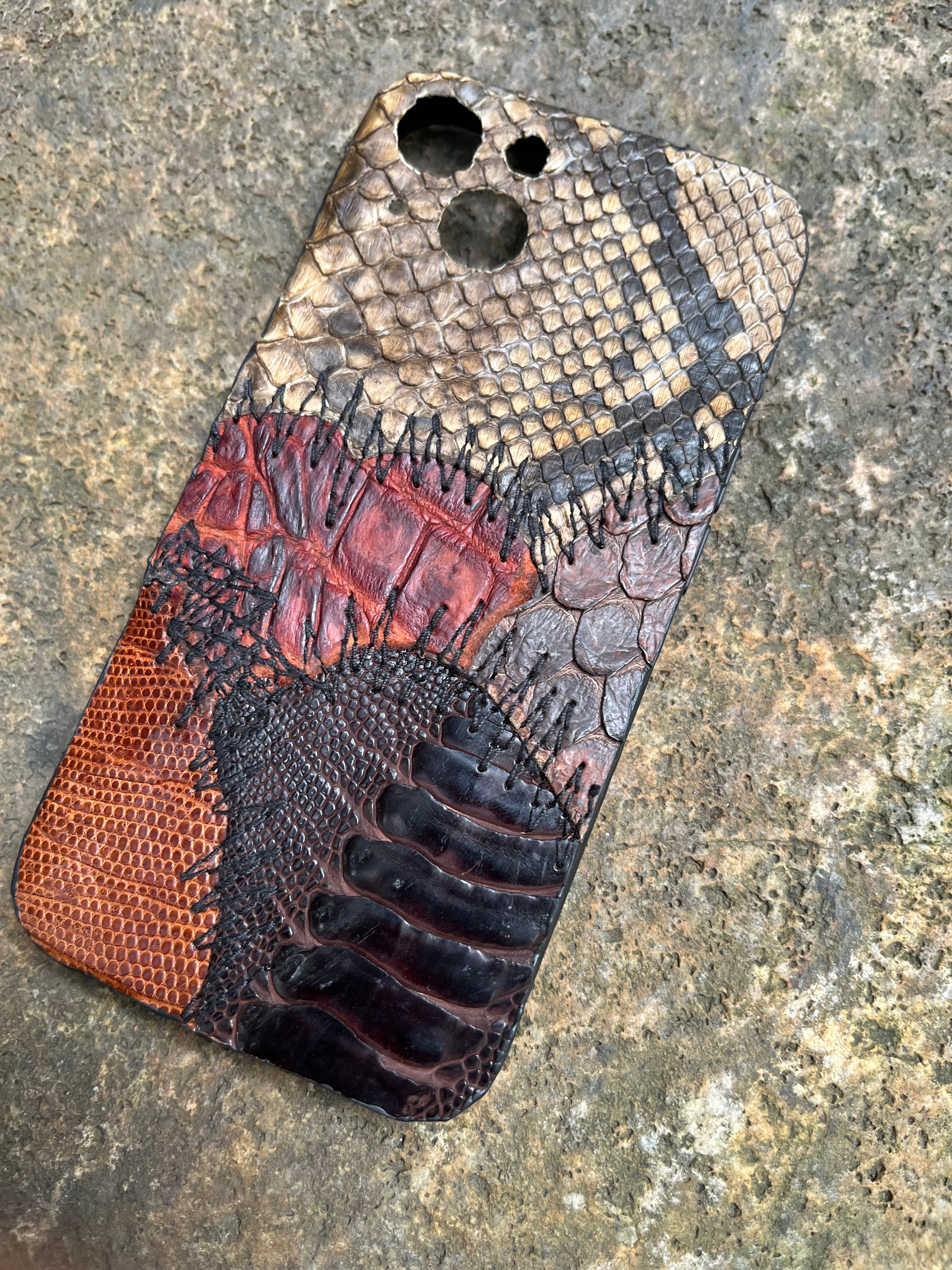 Vestige #01 Leather Patchwork phone case