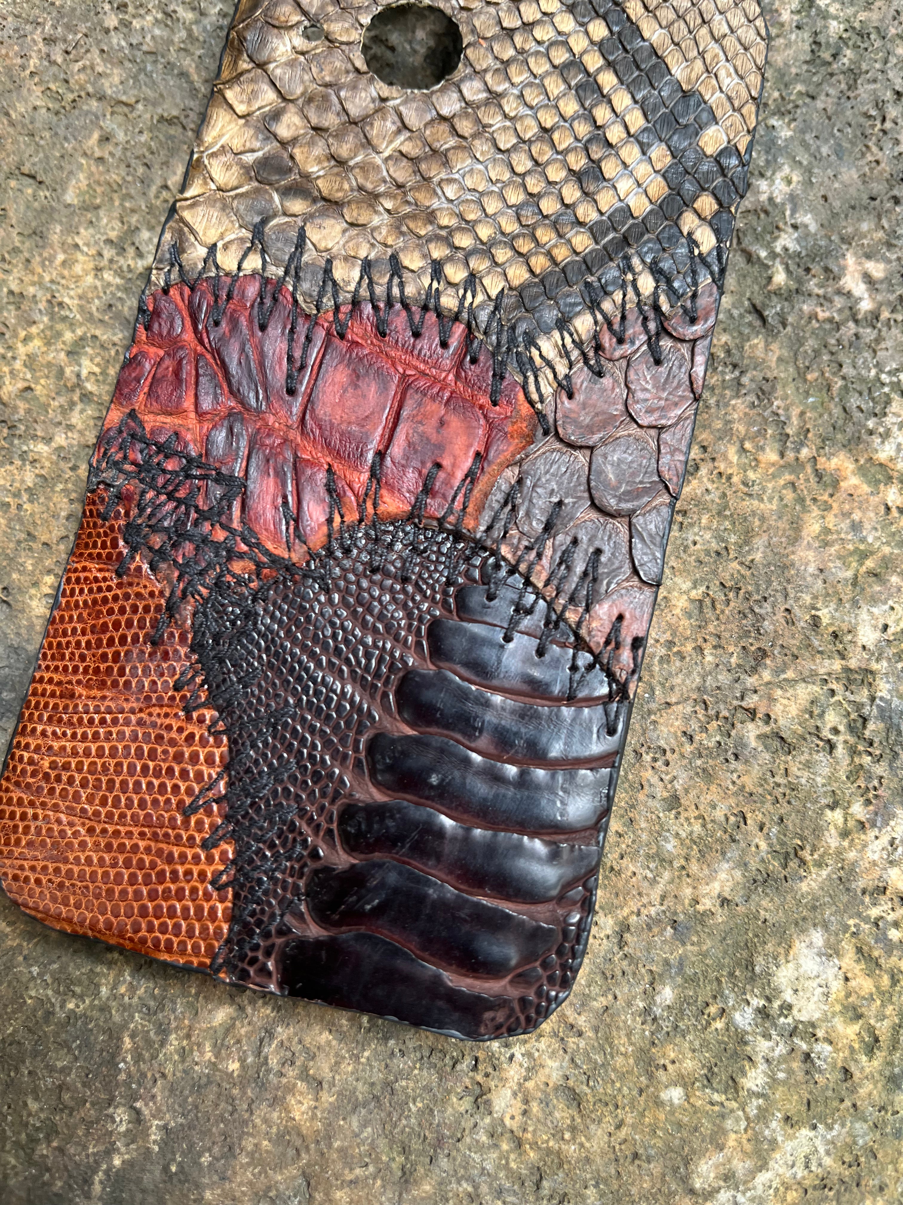 Vestige #01 Leather Patchwork phone case