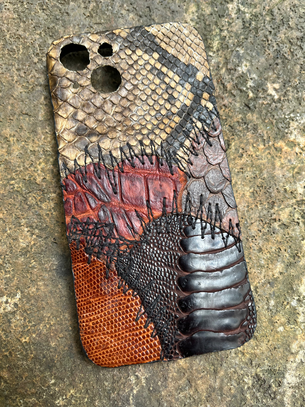 Vestige #01 Leather Patchwork phone case